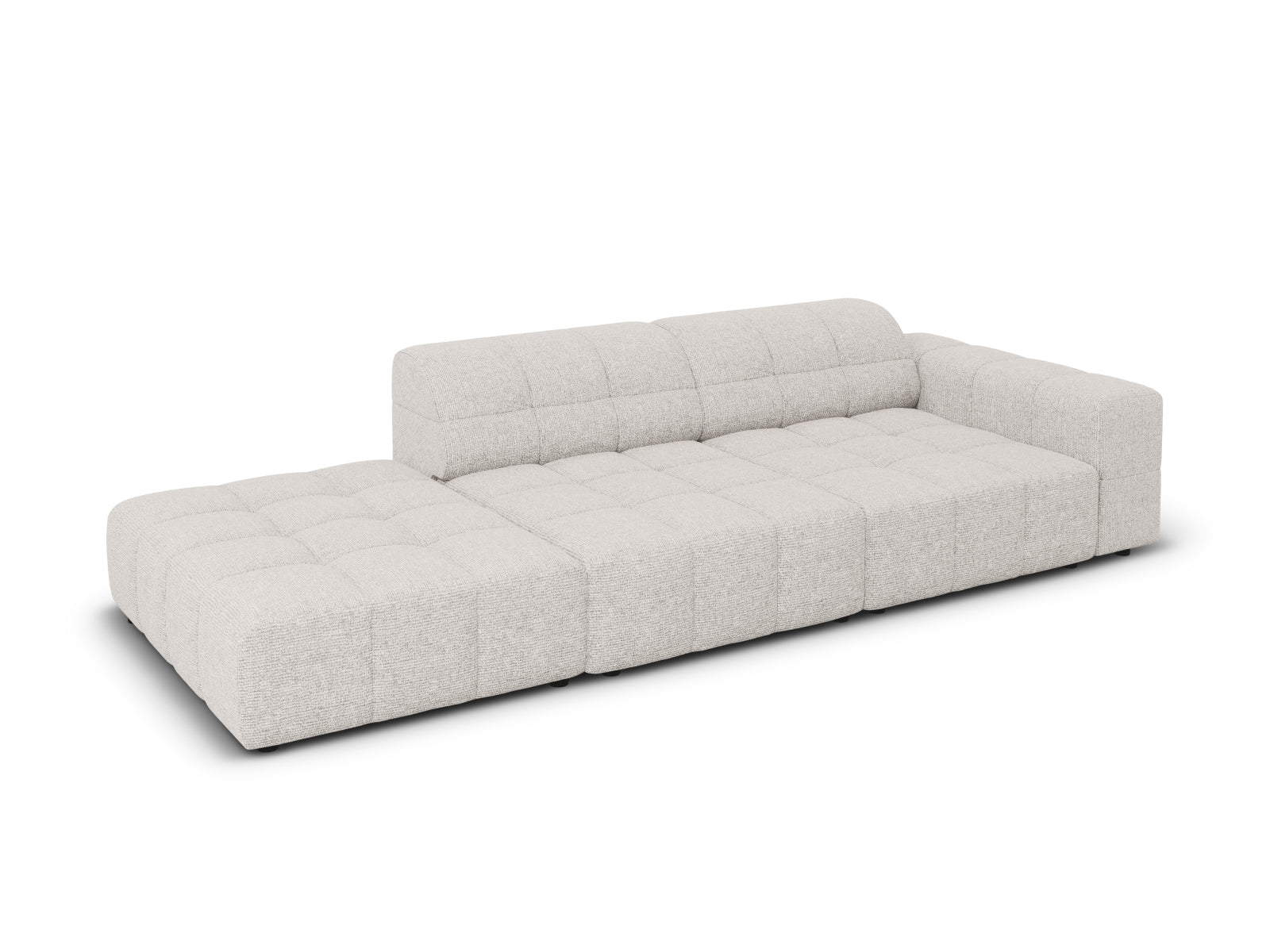 Chicago Sofa links 3 Sitzer 102cm in Light Grey präsentiert im Onlineshop von KAQTU Design AG. L-Sofa links ist von Cosmopolitan Design