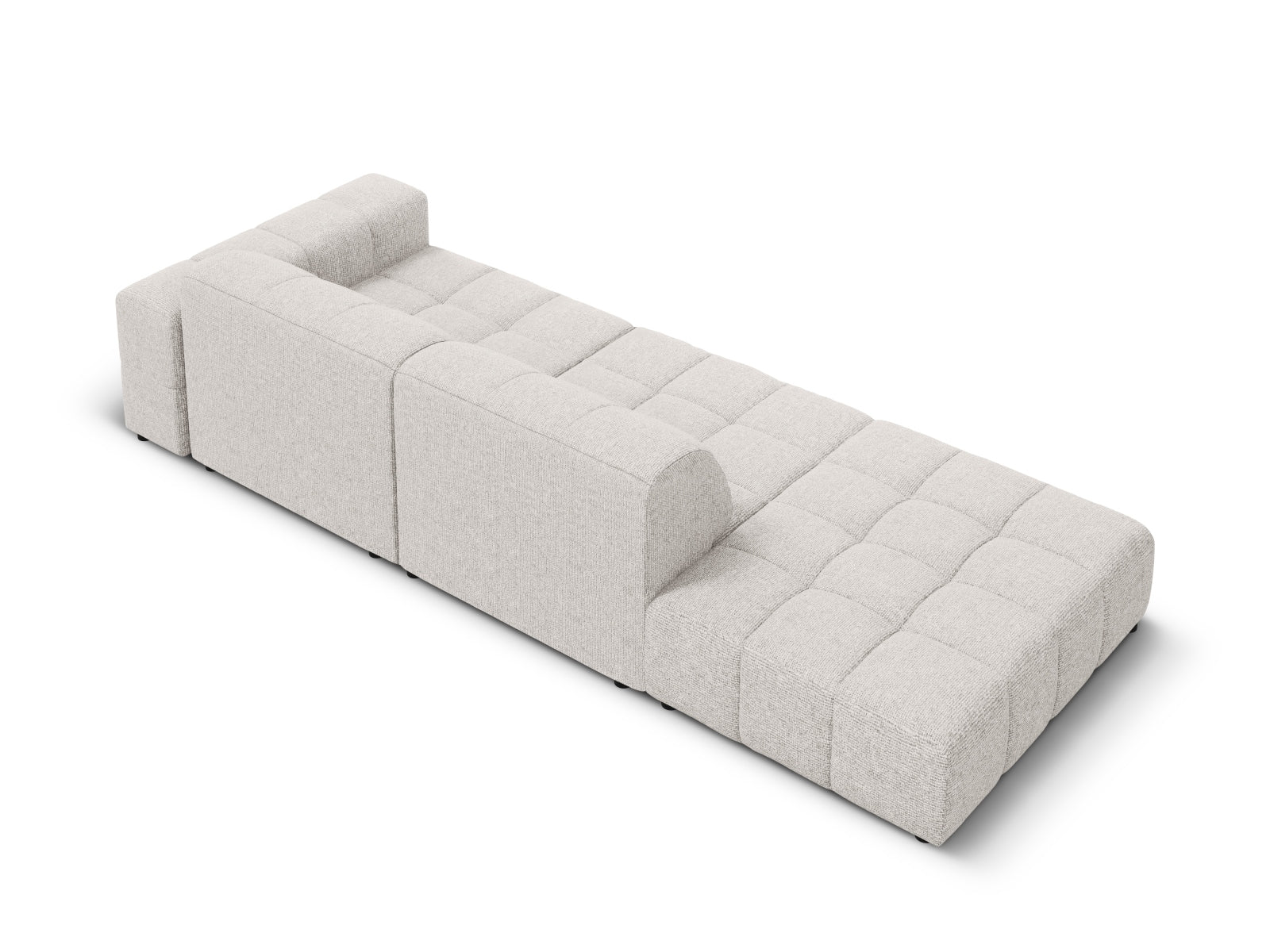 Chicago Sofa links 3 Sitzer 102cm in Light Grey präsentiert im Onlineshop von KAQTU Design AG. L-Sofa links ist von Cosmopolitan Design