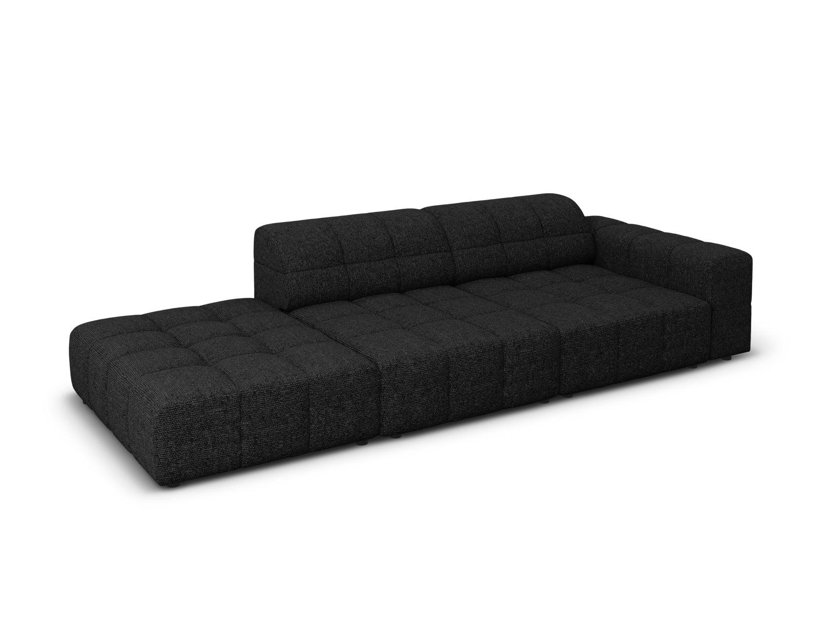 Chicago Sofa links 3 Sitzer 102cm in Black präsentiert im Onlineshop von KAQTU Design AG. L-Sofa links ist von Cosmopolitan Design