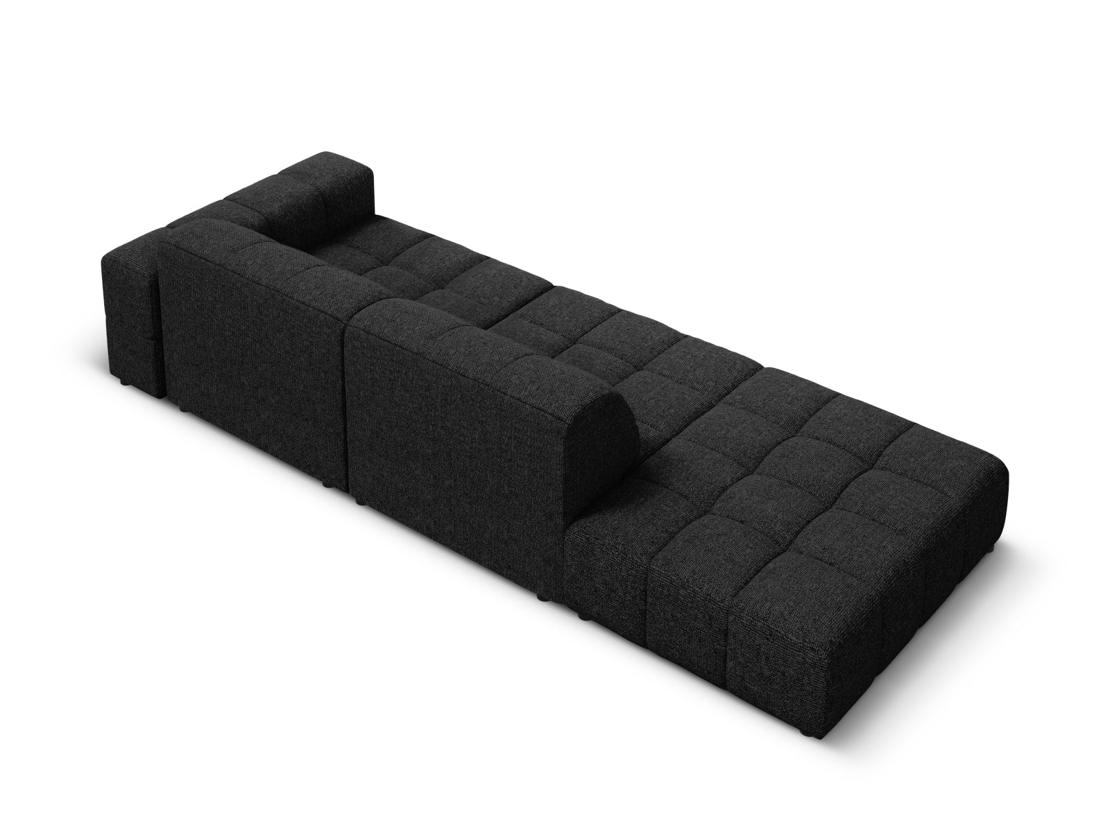 Chicago Sofa links 3 Sitzer 102cm in Black präsentiert im Onlineshop von KAQTU Design AG. L-Sofa links ist von Cosmopolitan Design