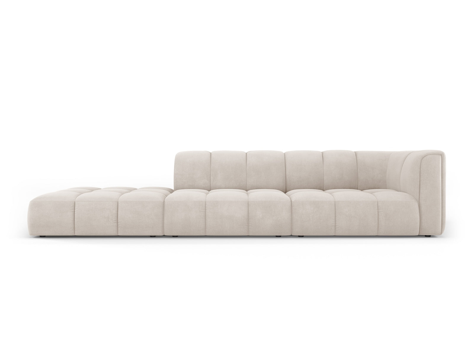 4-Sitzer Modulares Sofa links Moritz in Beige-Rebel präsentiert im Onlineshop von KAQTU Design AG. 4er Sofa ist von Cosmopolitan Design