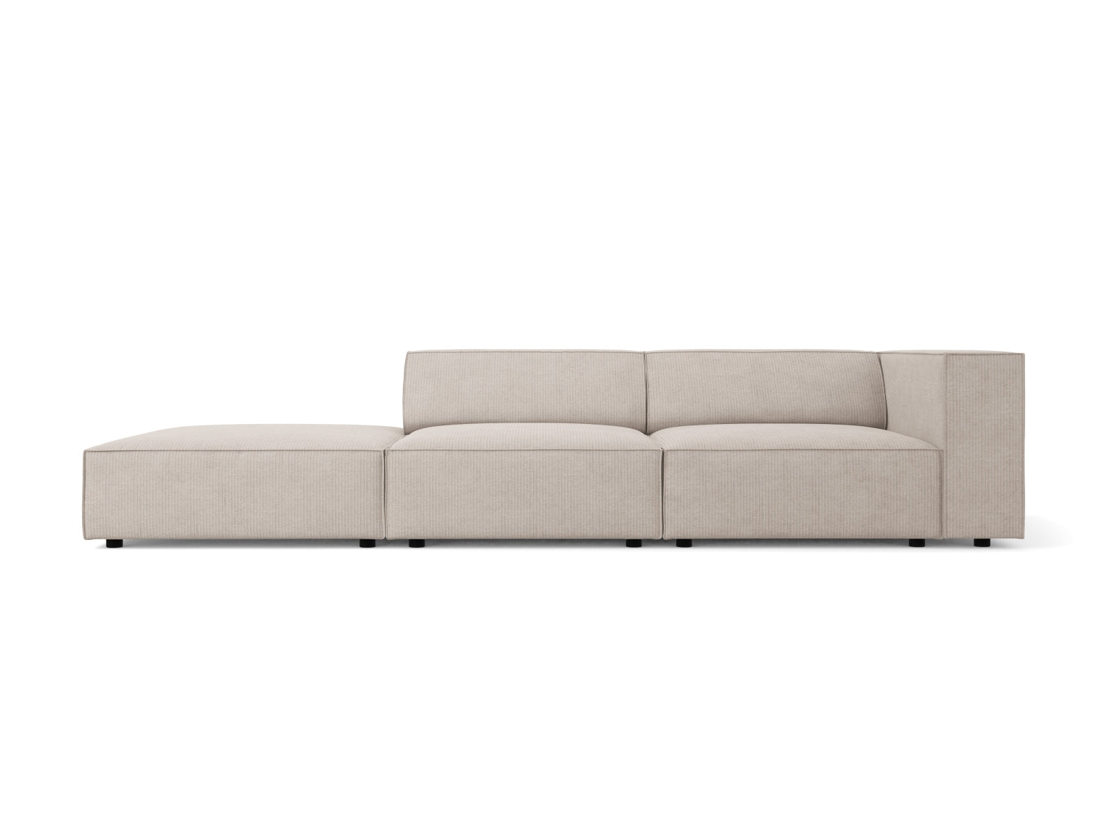 Arendal Sofa links 4 Sitzer in Dark Beige präsentiert im Onlineshop von KAQTU Design AG. L-Sofa links ist von Cosmopolitan Design