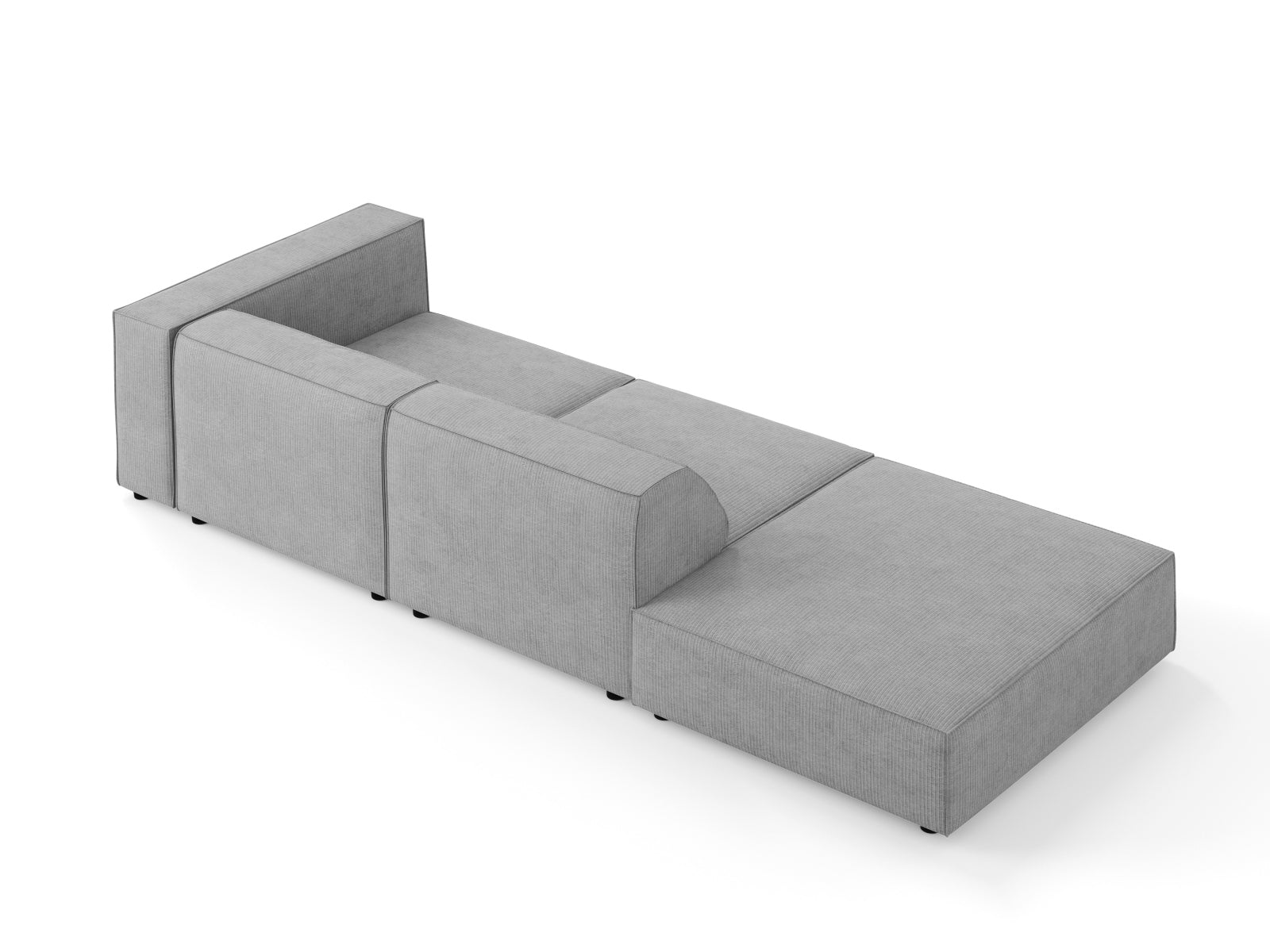 Arendal Sofa links 4 Sitzer in Dark Grey präsentiert im Onlineshop von KAQTU Design AG. L-Sofa links ist von Cosmopolitan Design