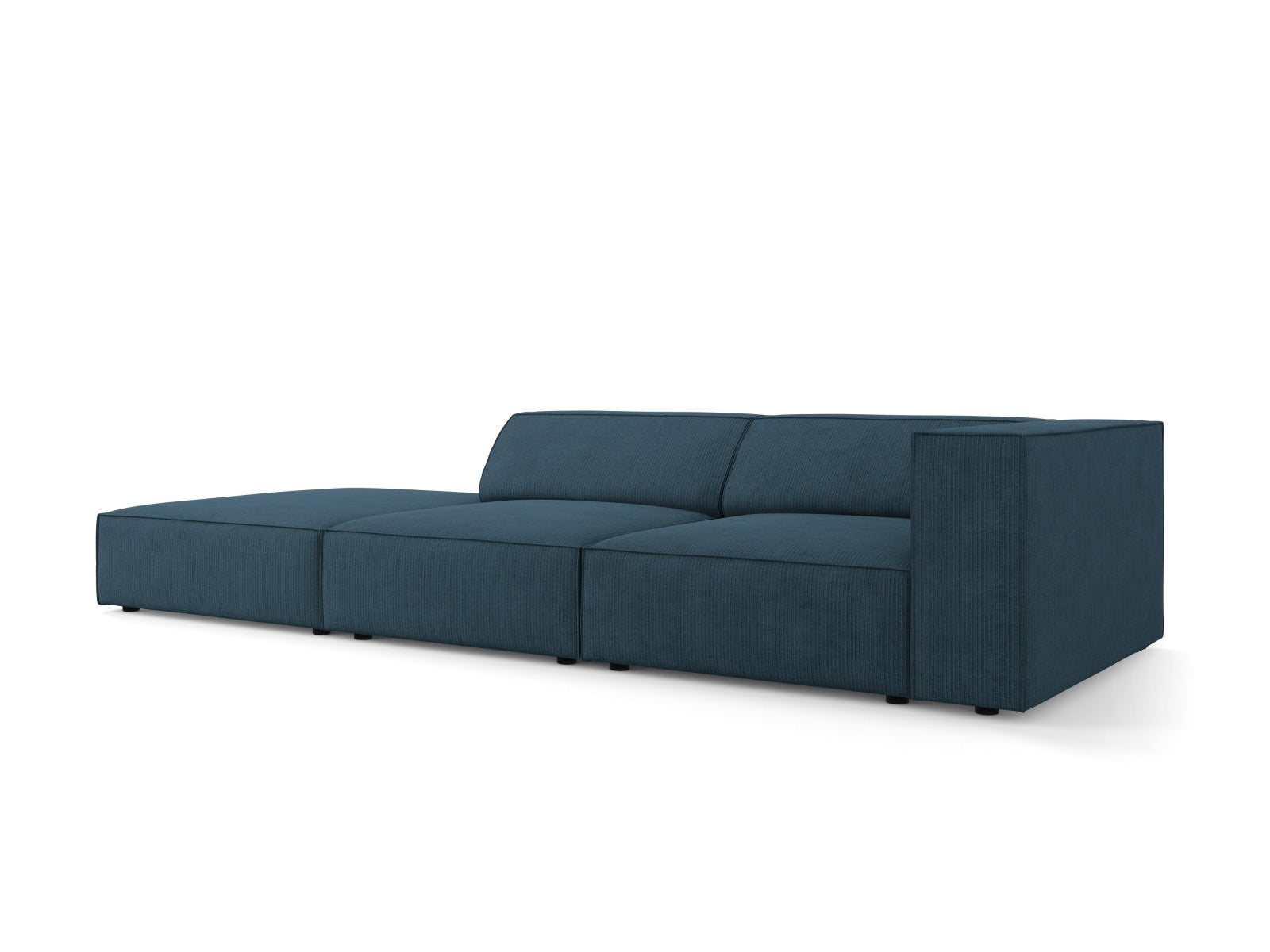 Arendal Sofa links 4 Sitzer in Navy Blue präsentiert im Onlineshop von KAQTU Design AG. L-Sofa links ist von Cosmopolitan Design