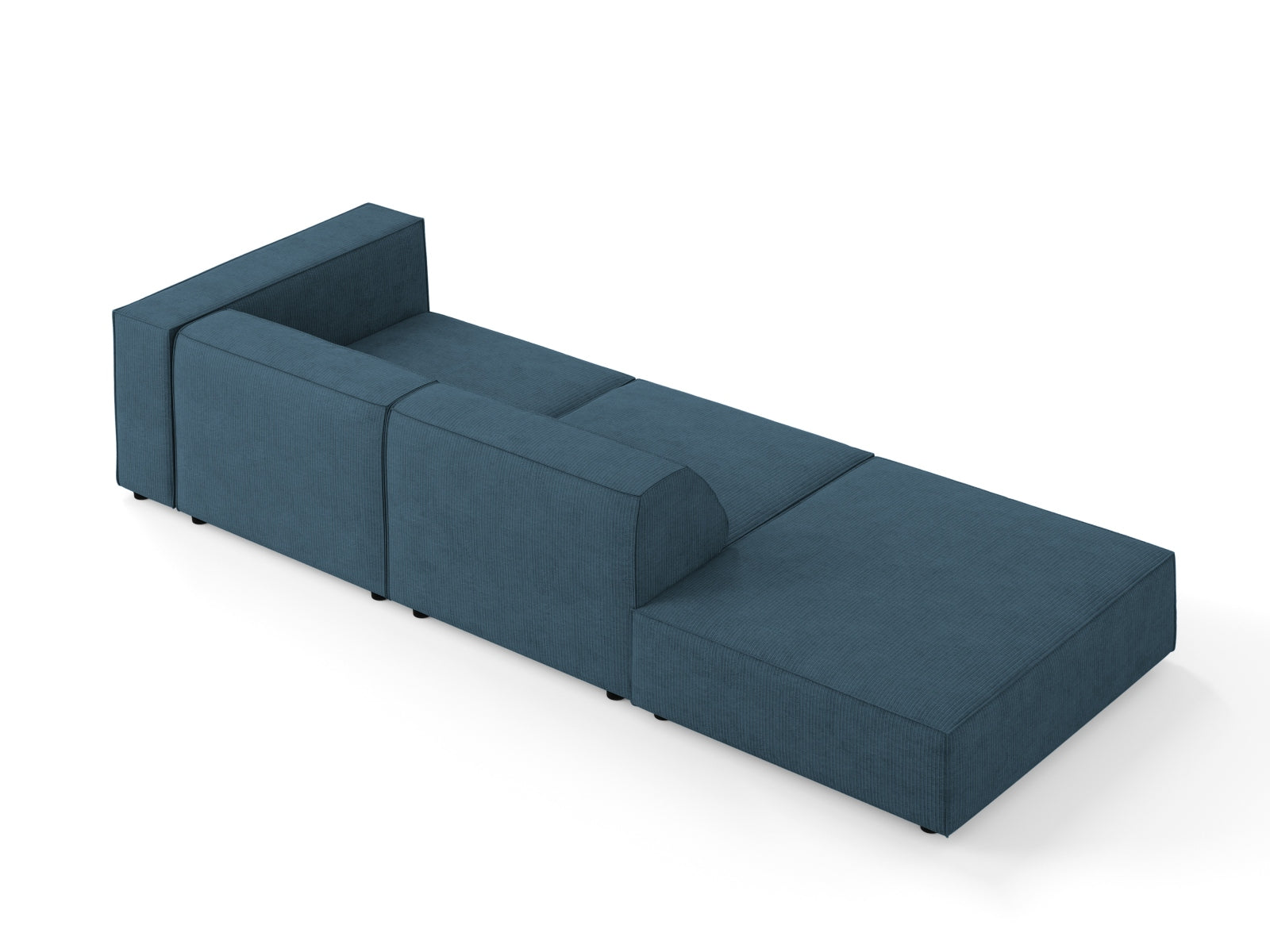 Arendal Sofa links 4 Sitzer in Navy Blue präsentiert im Onlineshop von KAQTU Design AG. L-Sofa links ist von Cosmopolitan Design