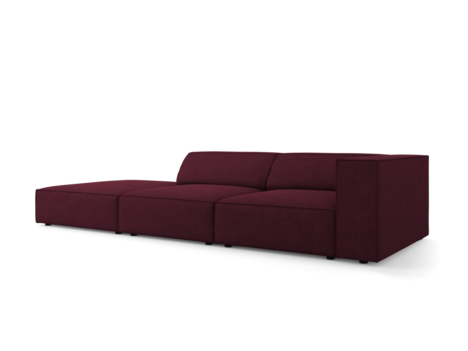 Arendal Sofa links 4 Sitzer in Ruby präsentiert im Onlineshop von KAQTU Design AG. L-Sofa links ist von Cosmopolitan Design