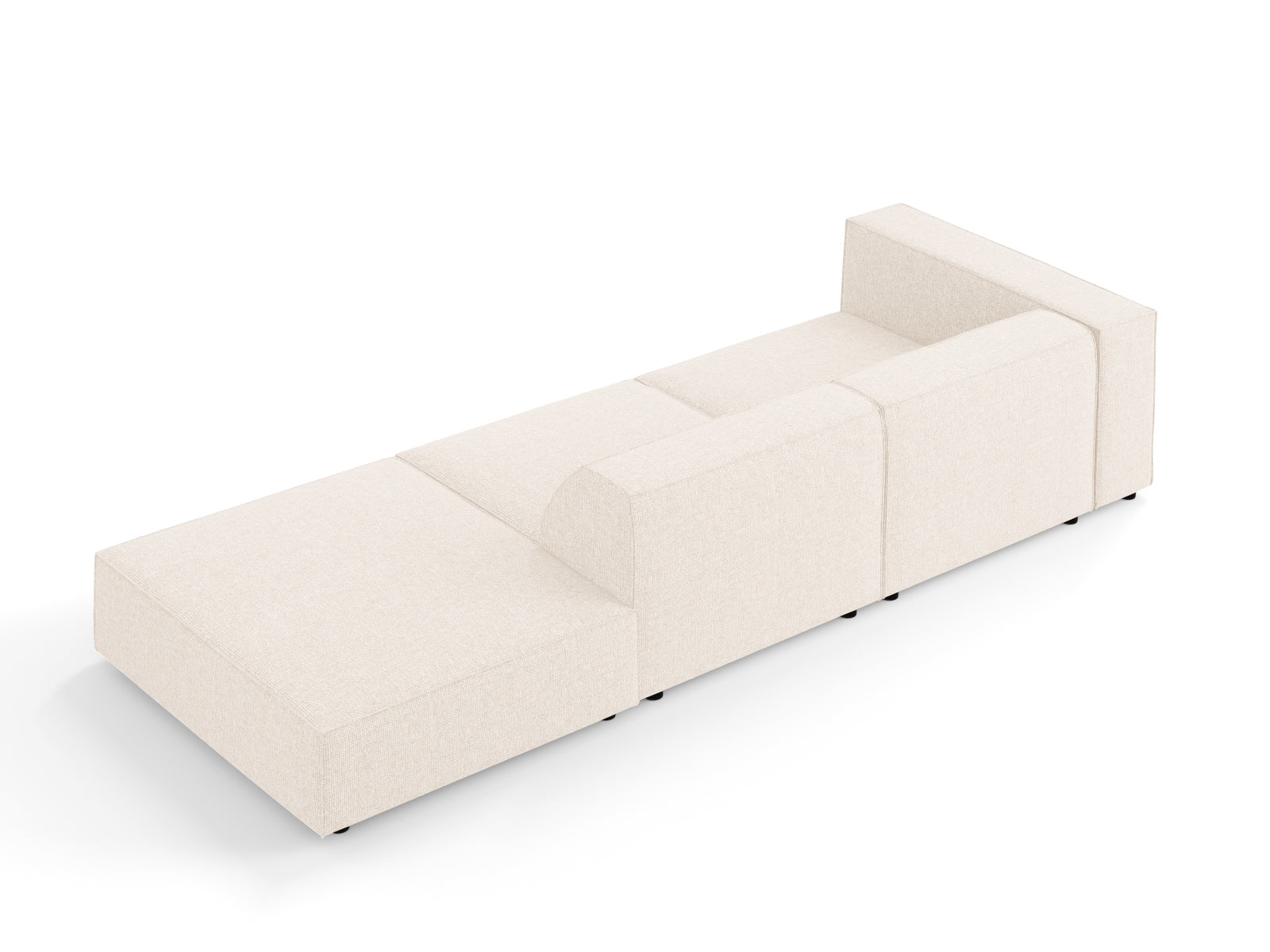 Arendal Sofa rechts 4 Sitzer in Light Beige präsentiert im Onlineshop von KAQTU Design AG. L-Sofa rechts ist von Cosmopolitan Design