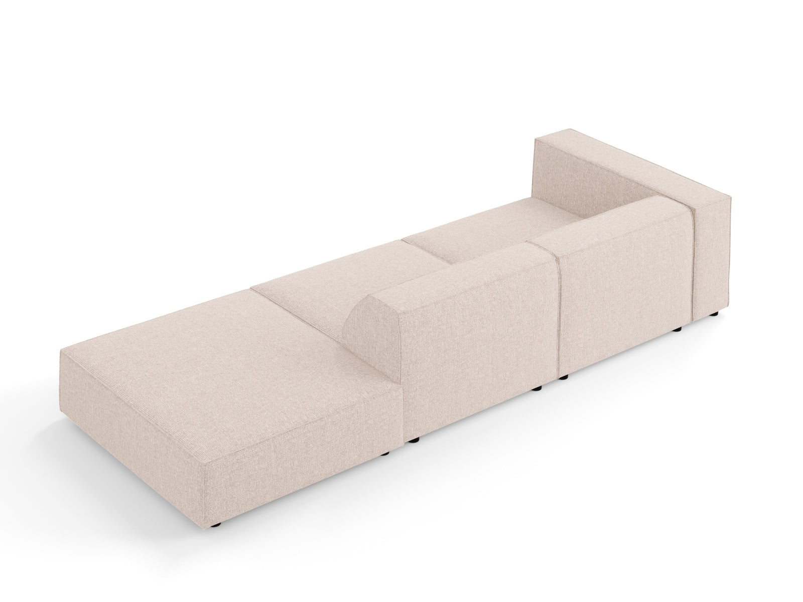 Arendal Sofa rechts 4 Sitzer in Beige präsentiert im Onlineshop von KAQTU Design AG. L-Sofa rechts ist von Cosmopolitan Design