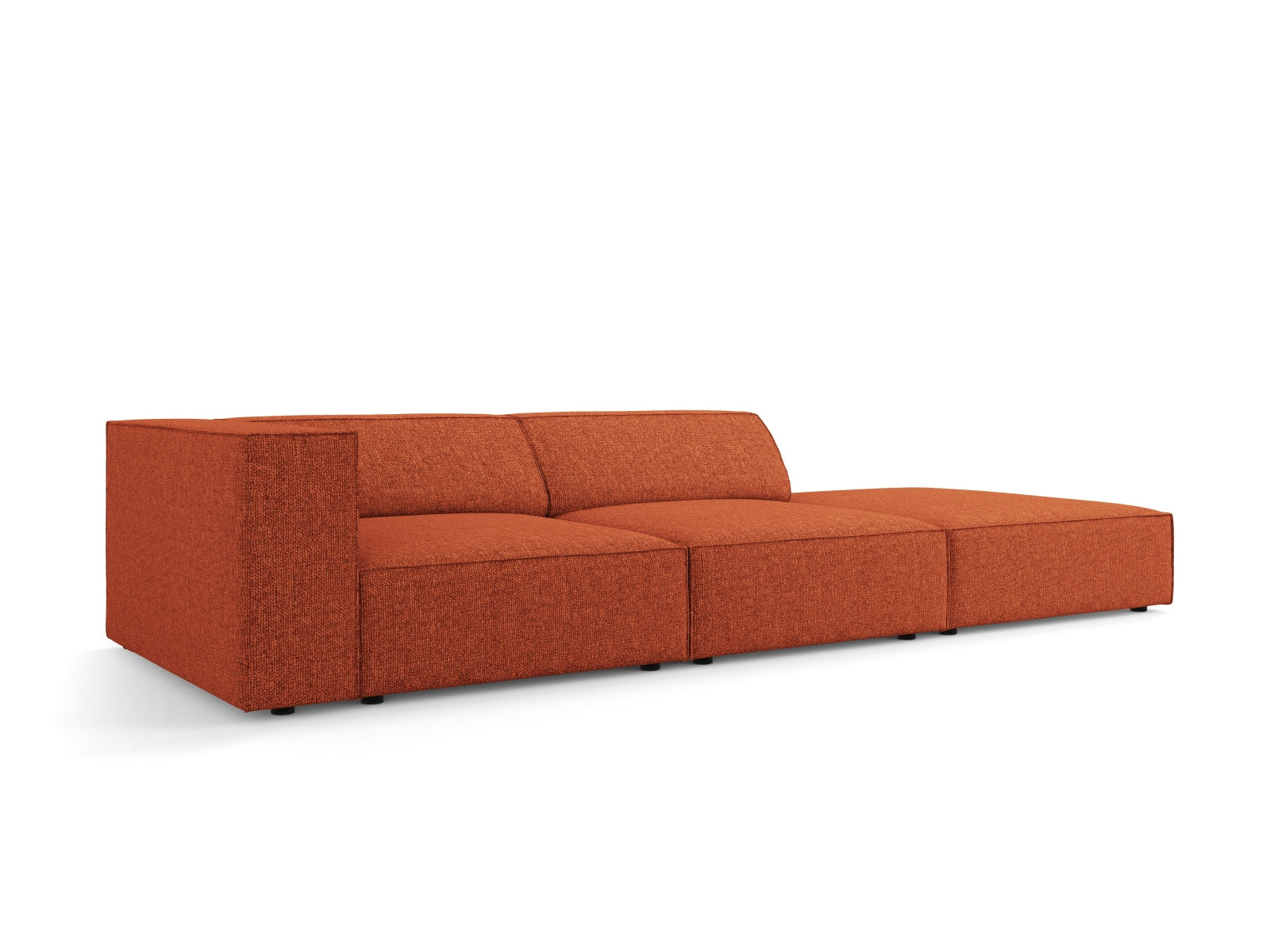 Arendal Sofa rechts 4 Sitzer in Terracotta präsentiert im Onlineshop von KAQTU Design AG. L-Sofa rechts ist von Cosmopolitan Design
