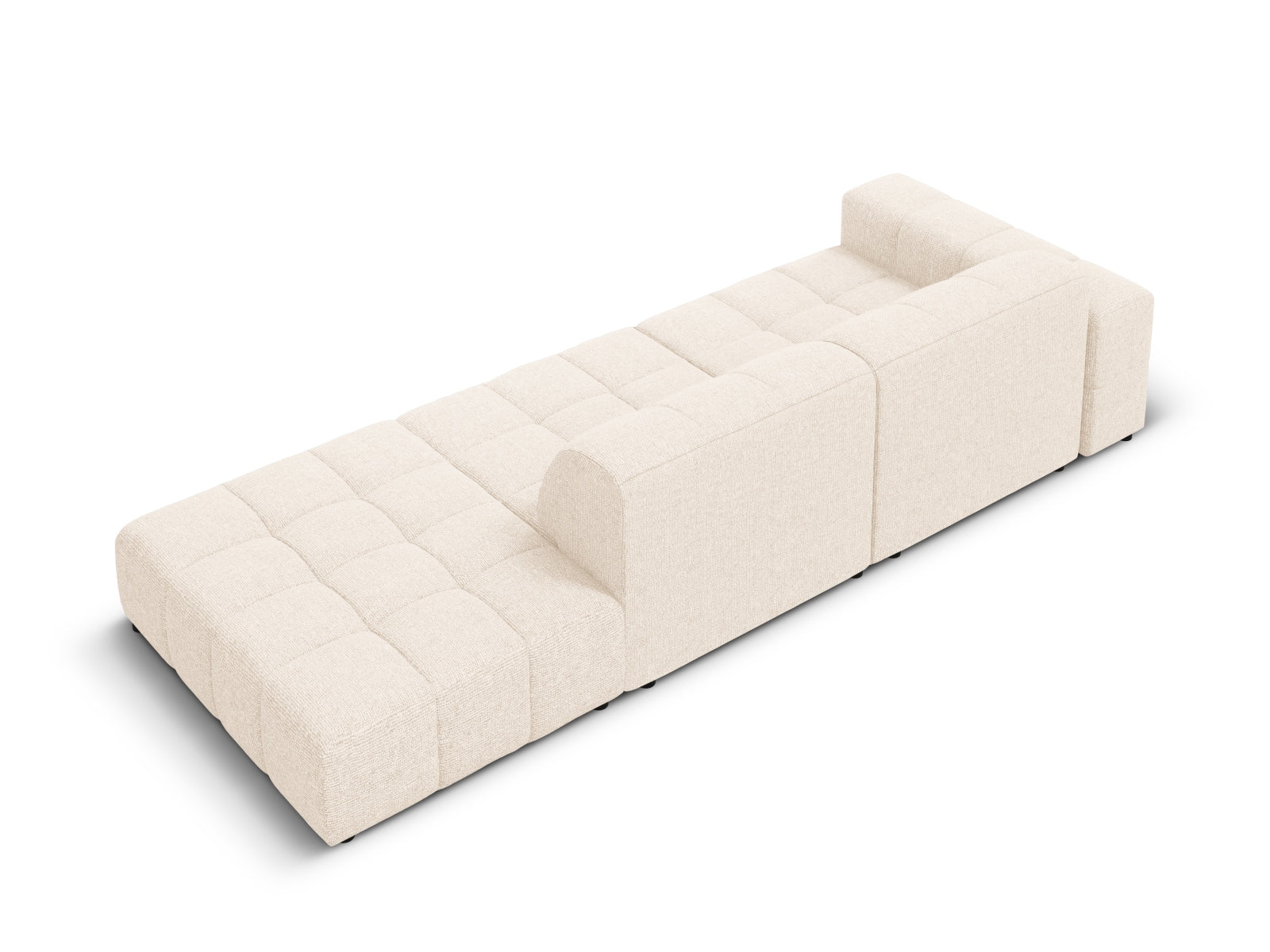 Chicago Sofa rechts 3 Sitzer 102cm in Light Beige präsentiert im Onlineshop von KAQTU Design AG. L-Sofa rechts ist von Cosmopolitan Design