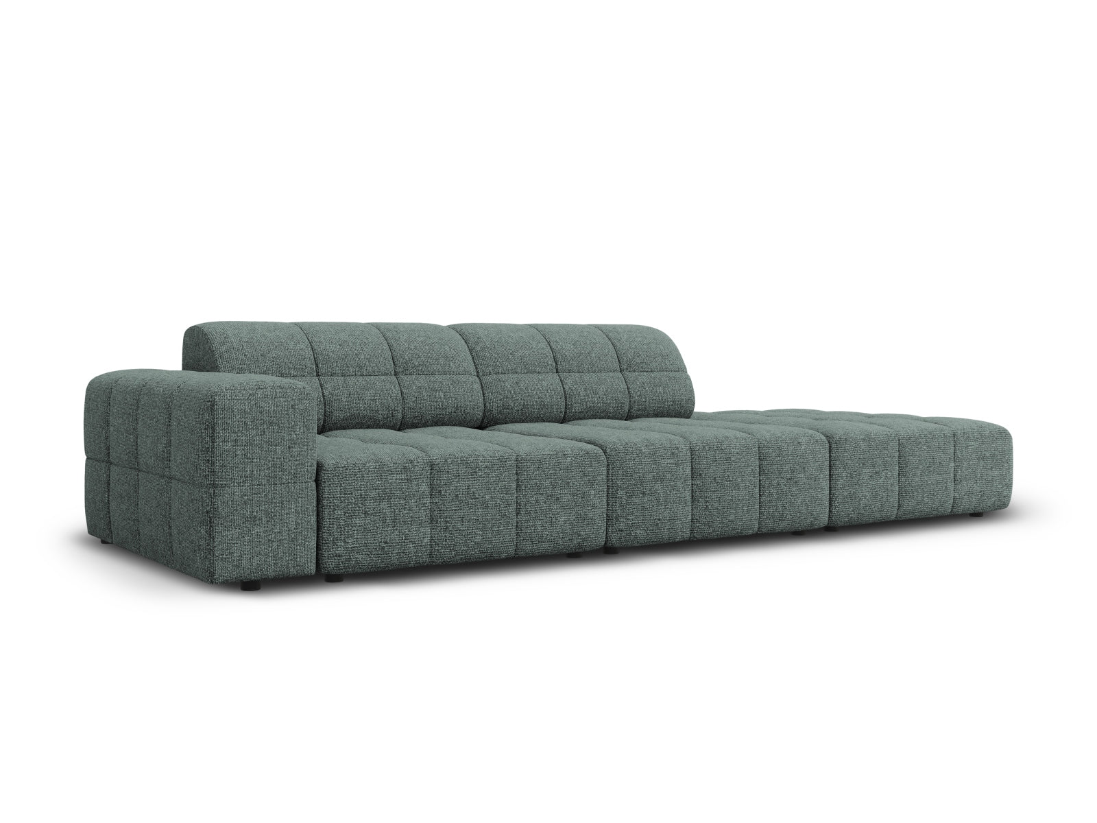 Chicago Sofa rechts 3 Sitzer 102cm in Petrol präsentiert im Onlineshop von KAQTU Design AG. L-Sofa rechts ist von Cosmopolitan Design