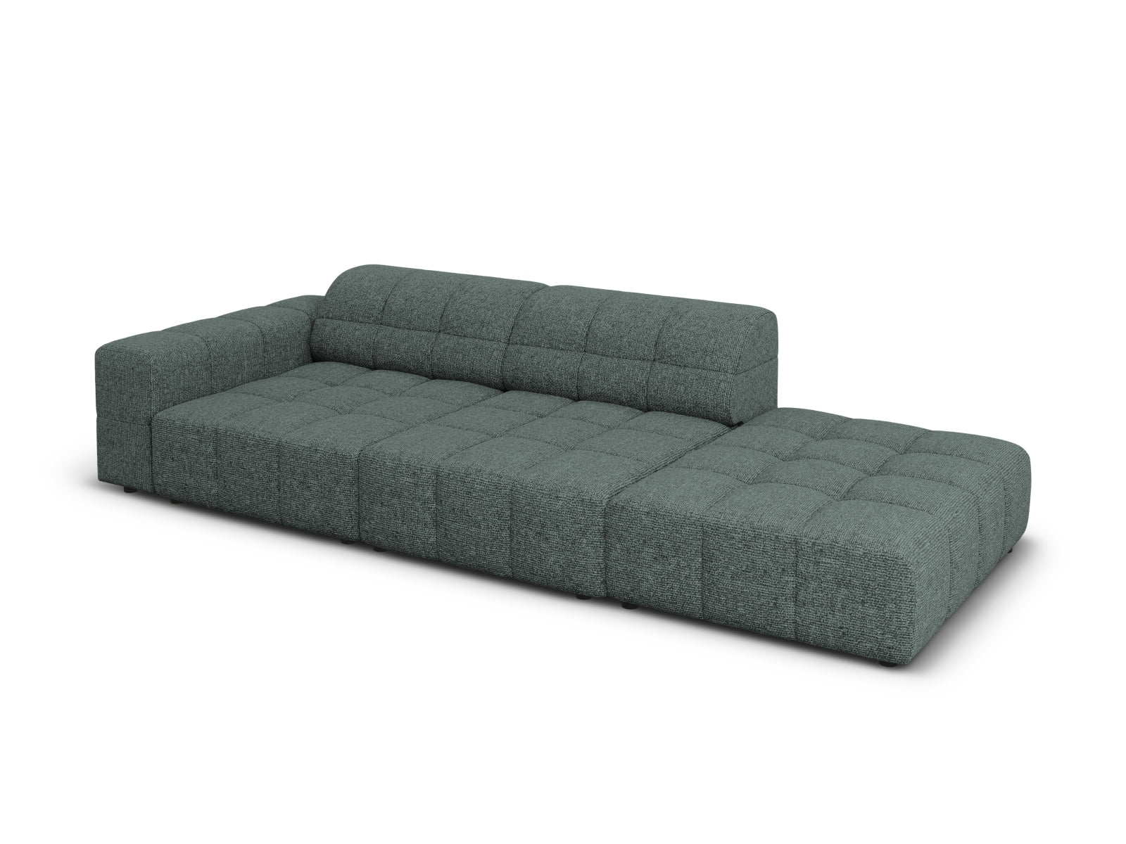 Chicago Sofa rechts 3 Sitzer 102cm in Petrol präsentiert im Onlineshop von KAQTU Design AG. L-Sofa rechts ist von Cosmopolitan Design