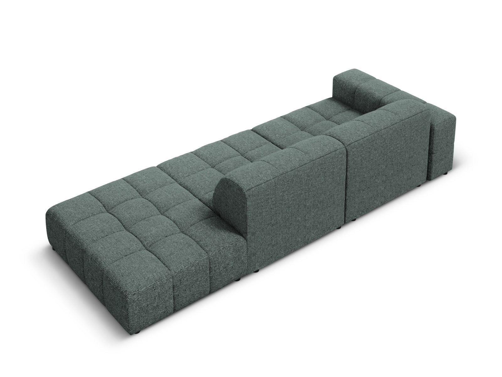 Chicago Sofa rechts 3 Sitzer 102cm in Petrol präsentiert im Onlineshop von KAQTU Design AG. L-Sofa rechts ist von Cosmopolitan Design