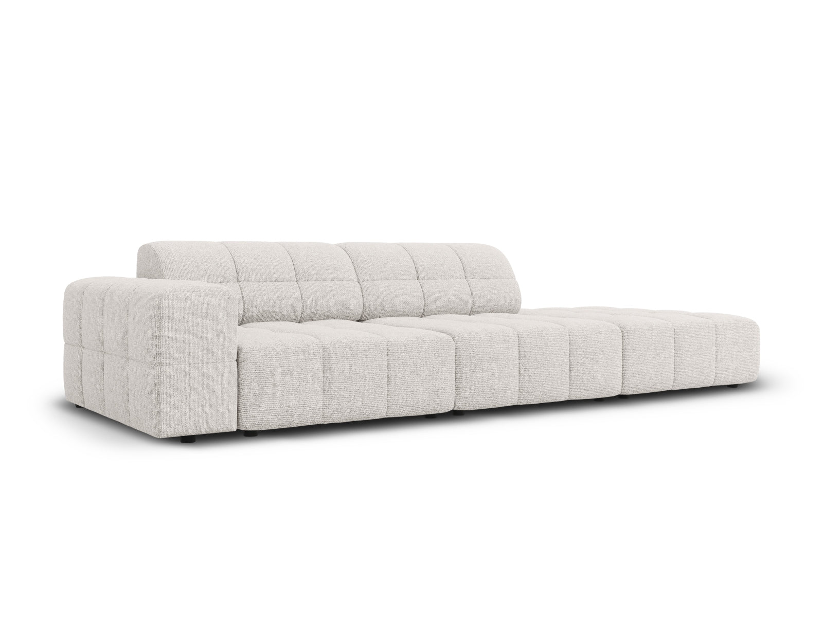 Chicago Sofa rechts 3 Sitzer 102cm in Light Grey präsentiert im Onlineshop von KAQTU Design AG. L-Sofa rechts ist von Cosmopolitan Design