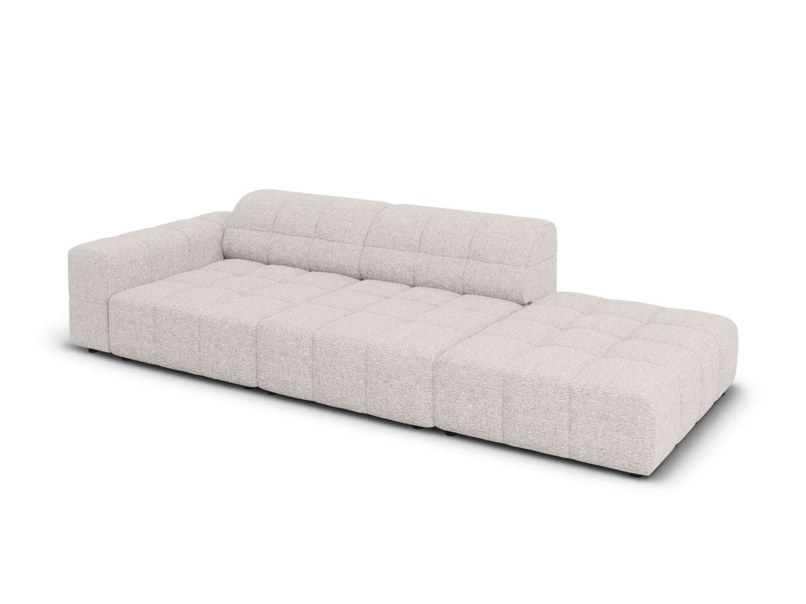 Chicago Sofa rechts 3 Sitzer 102cm in Light Grey präsentiert im Onlineshop von KAQTU Design AG. L-Sofa rechts ist von Cosmopolitan Design