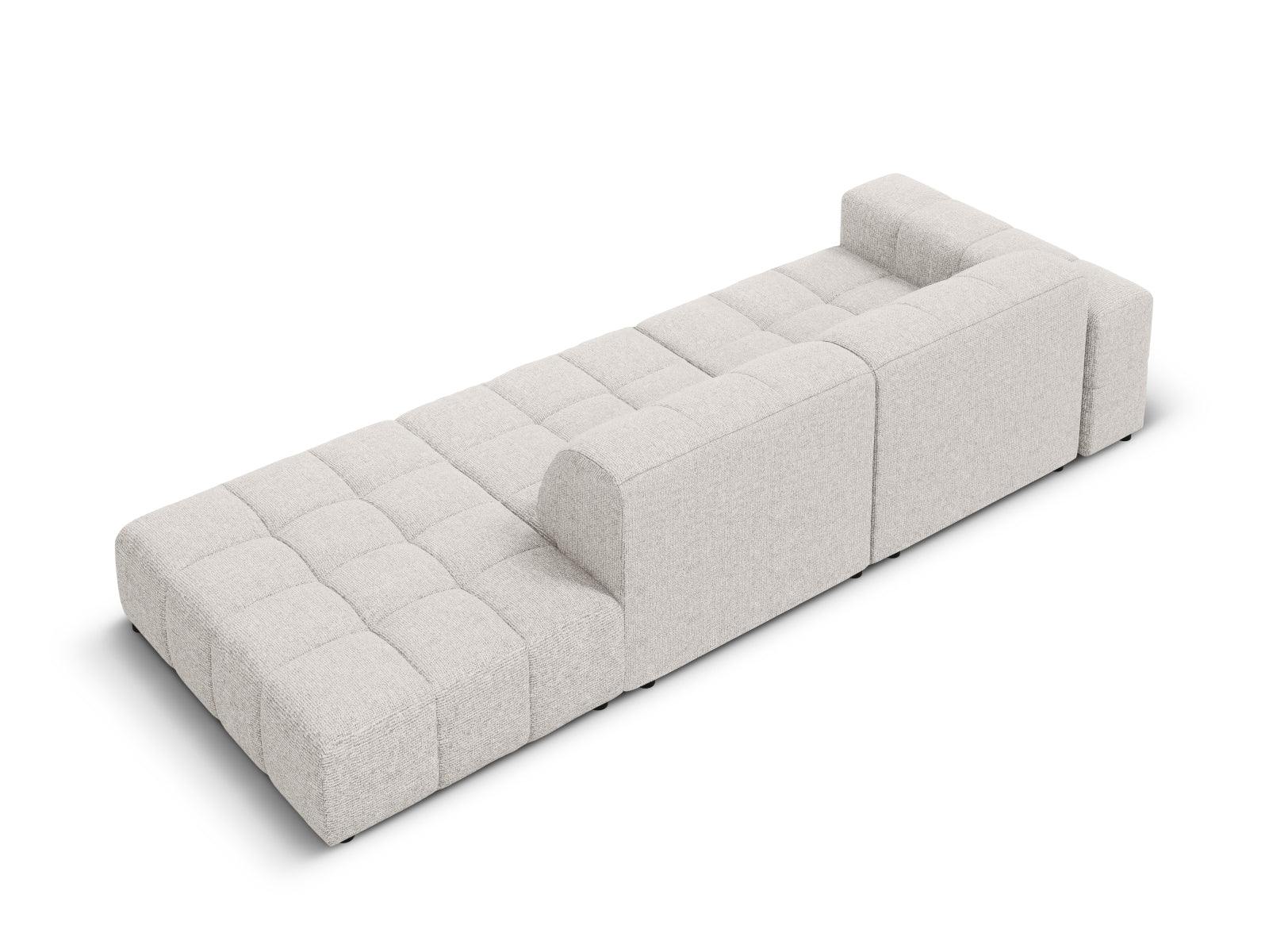 Chicago Sofa rechts 3 Sitzer 102cm in Light Grey präsentiert im Onlineshop von KAQTU Design AG. L-Sofa rechts ist von Cosmopolitan Design