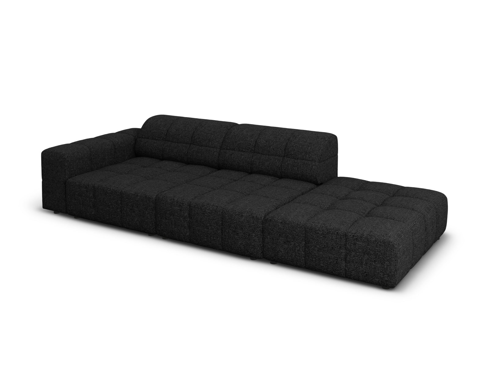 Chicago Sofa rechts 3 Sitzer 102cm in Black präsentiert im Onlineshop von KAQTU Design AG. L-Sofa rechts ist von Cosmopolitan Design