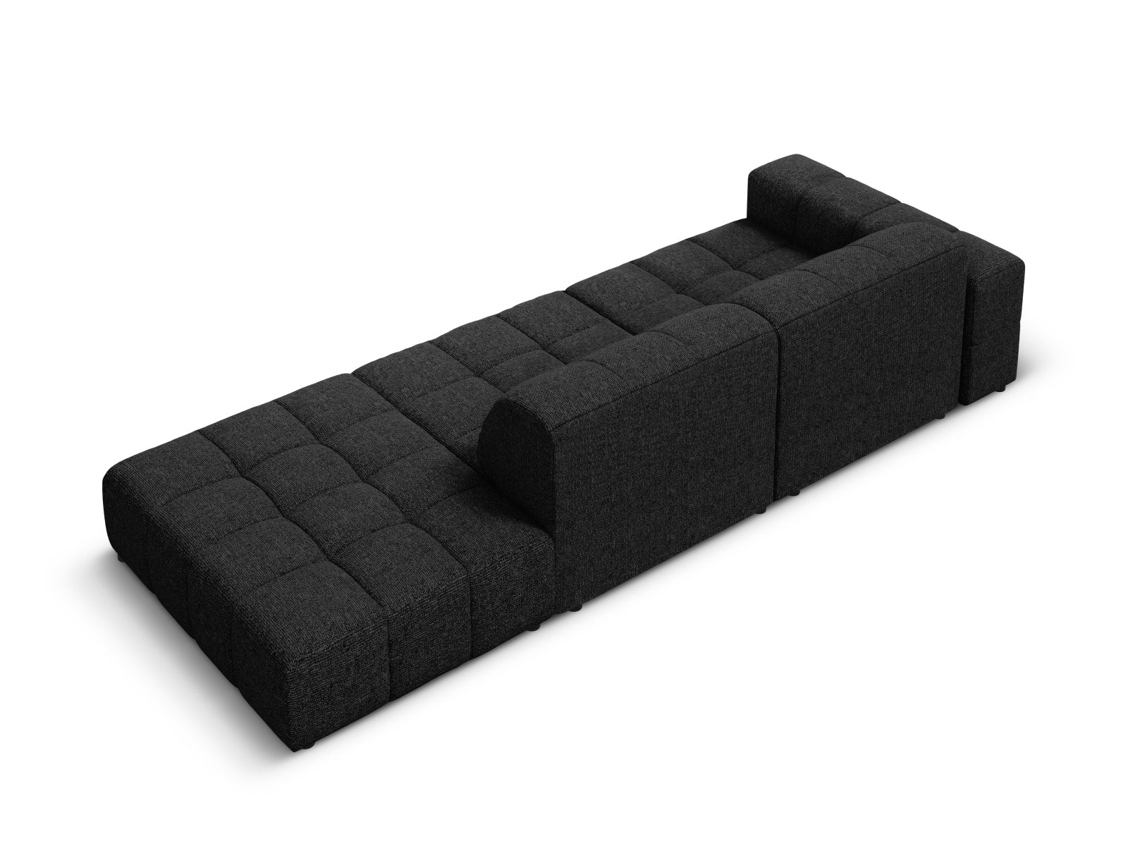 Chicago Sofa rechts 3 Sitzer 102cm in Black präsentiert im Onlineshop von KAQTU Design AG. L-Sofa rechts ist von Cosmopolitan Design