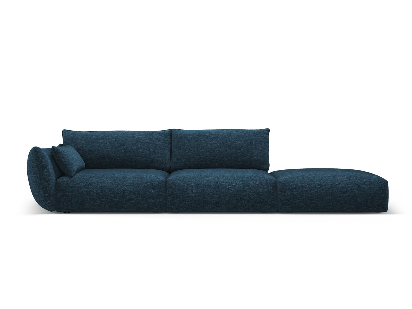 4-Sitzer Sofa rechts Matera in Royal Blue-Haga präsentiert im Onlineshop von KAQTU Design AG. 4er Sofa ist von Cosmopolitan Design