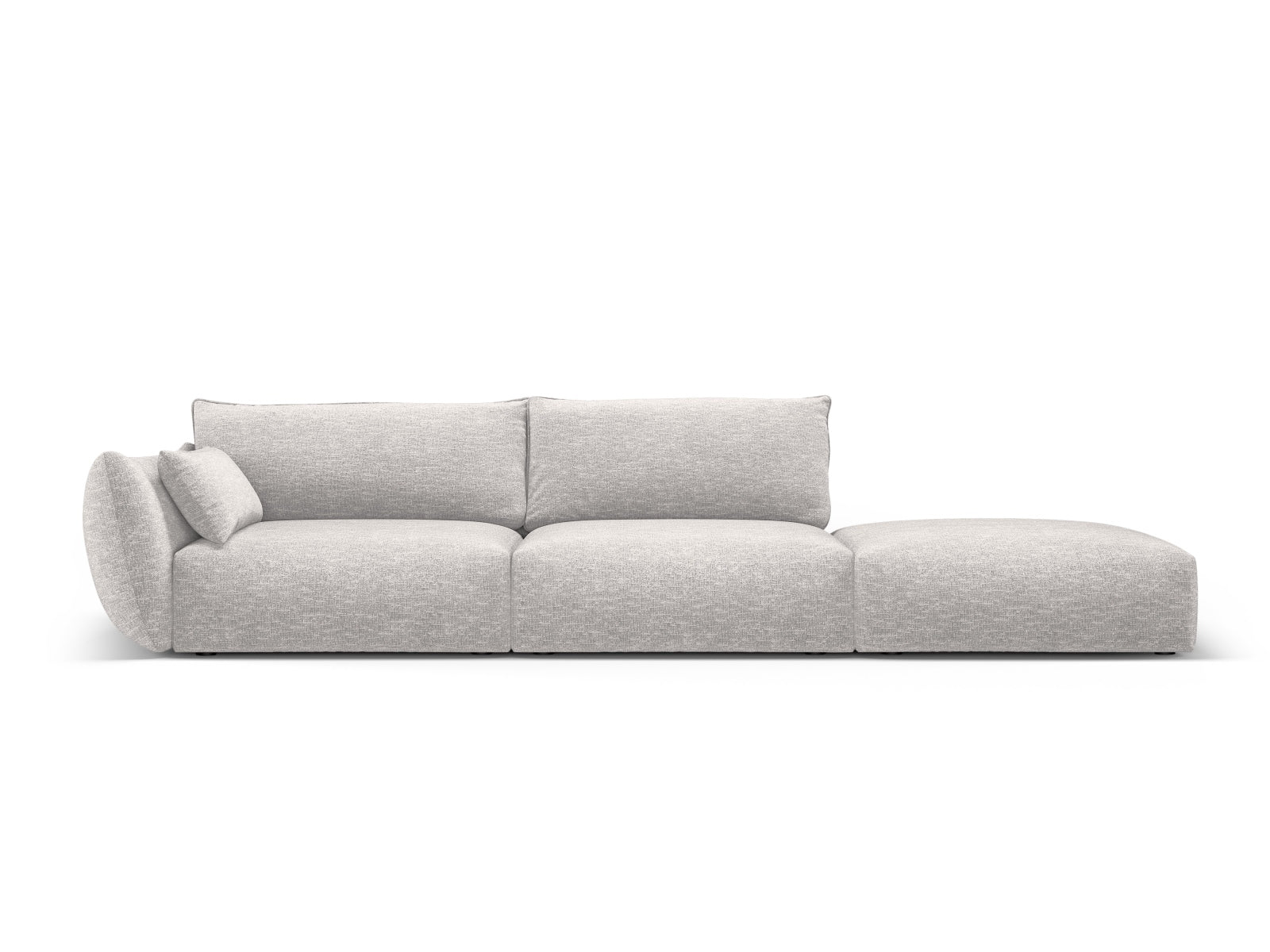 4-Sitzer Sofa rechts Matera in Light Grey-Haga präsentiert im Onlineshop von KAQTU Design AG. 4er Sofa ist von Cosmopolitan Design