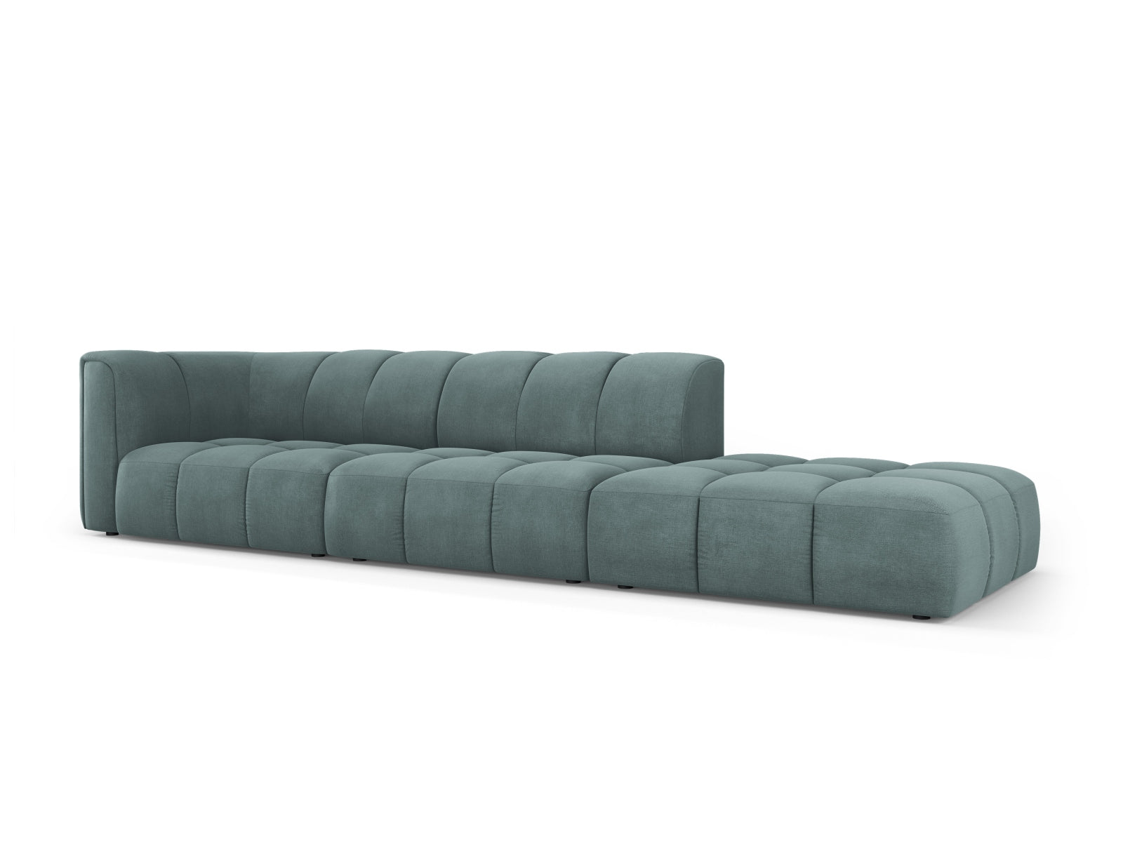 Elegantes 4-Sitzer Sofa Moritz in Sea Green-Rebel, ideal für moderne Wohnräume, präsentiert von KAQTU Design AG.