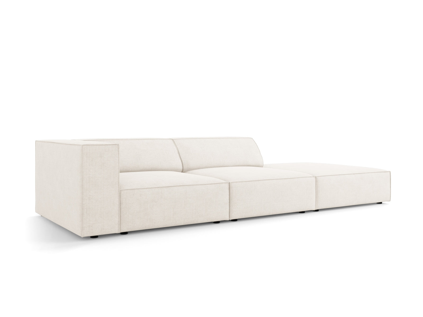 Arendal Sofa rechts 4 Sitzer in Ivory präsentiert im Onlineshop von KAQTU Design AG. L-Sofa rechts ist von Cosmopolitan Design