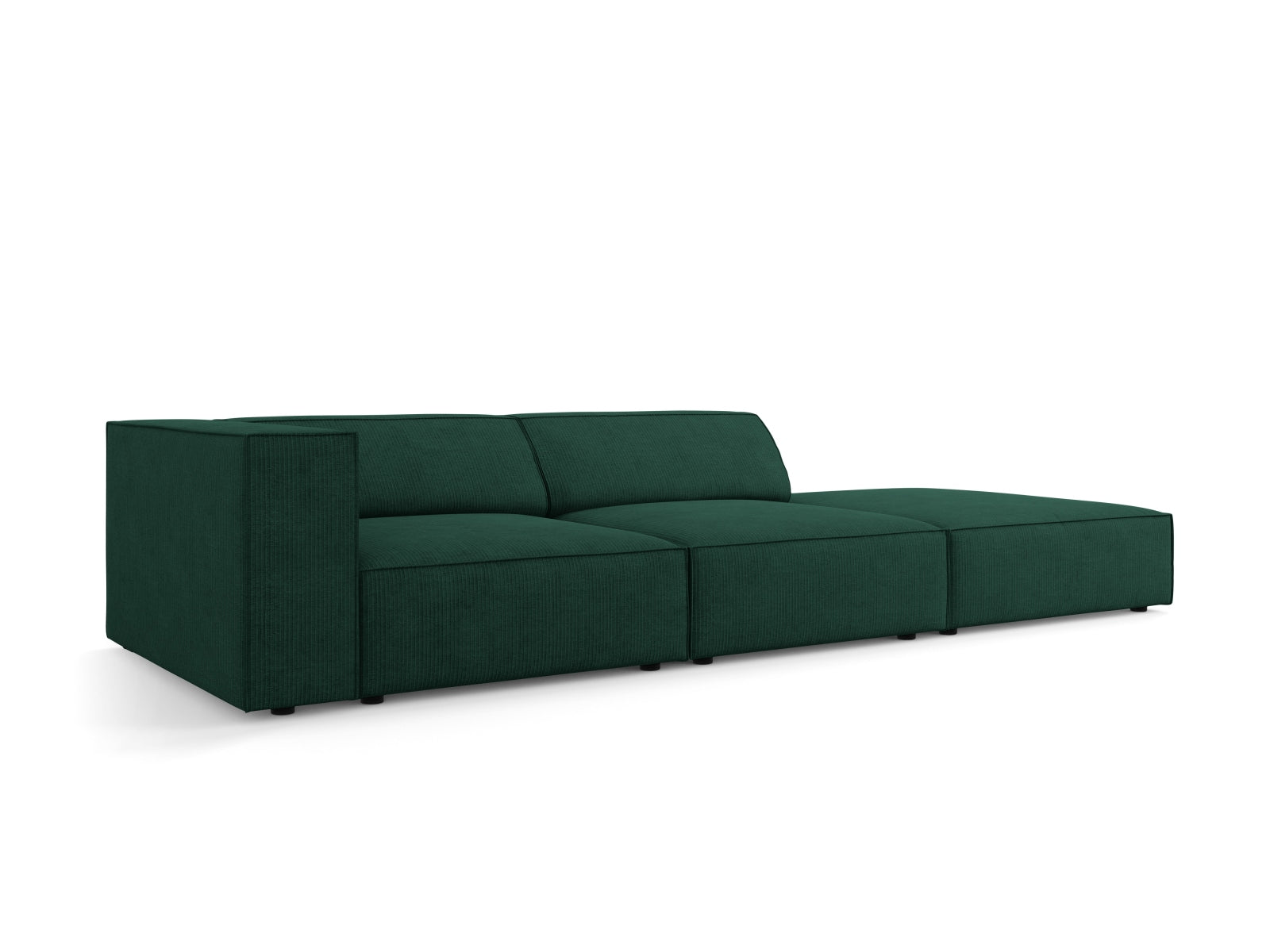 Arendal Sofa rechts 4 Sitzer in Bottle Green präsentiert im Onlineshop von KAQTU Design AG. L-Sofa rechts ist von Cosmopolitan Design