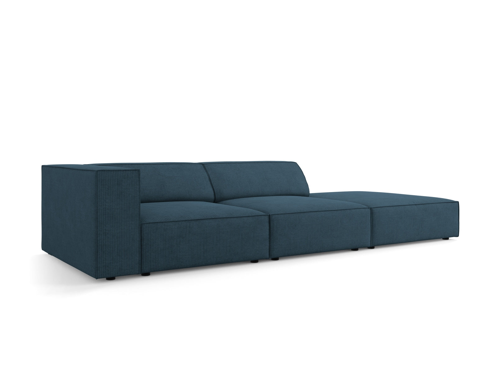 Arendal Sofa rechts 4 Sitzer in Navy Blue präsentiert im Onlineshop von KAQTU Design AG. L-Sofa rechts ist von Cosmopolitan Design