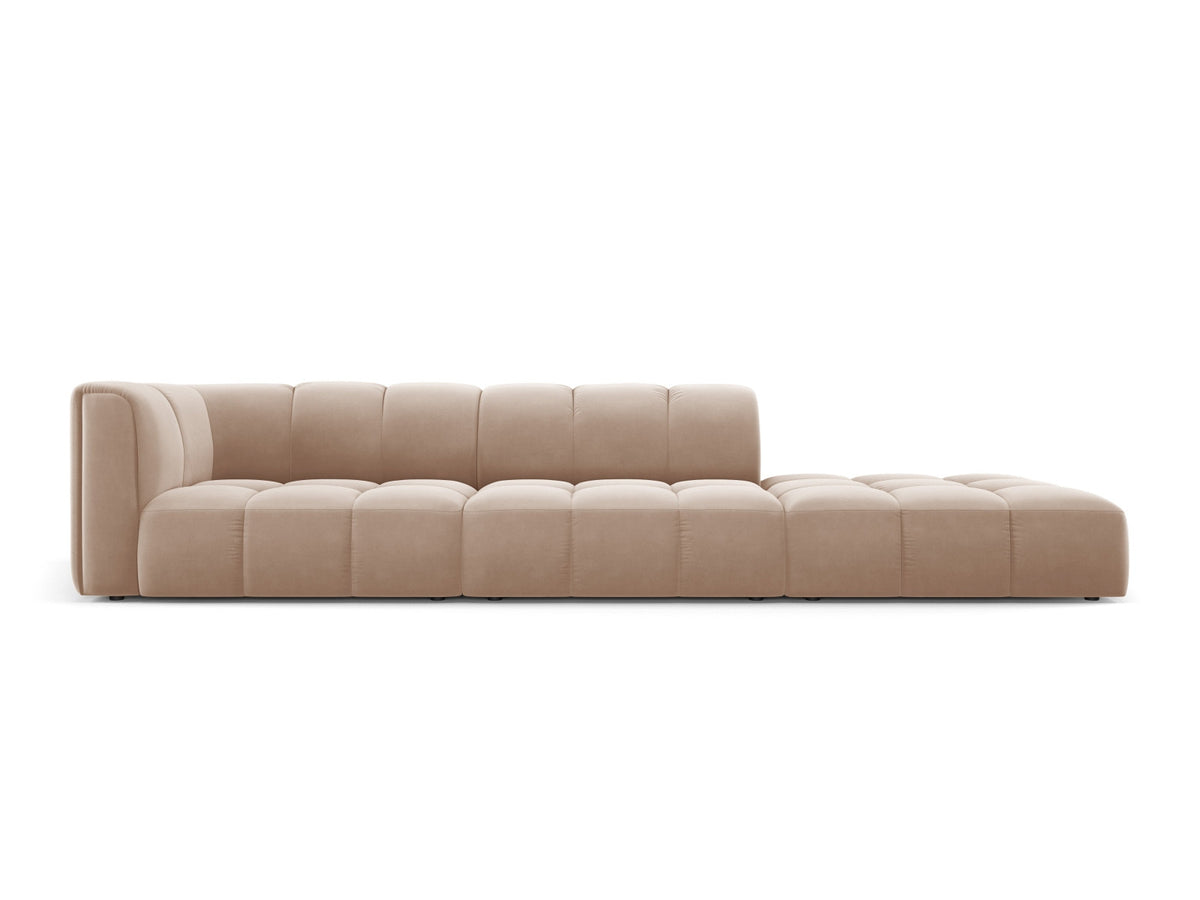 4-Sitzer Modular Sofa rechts Moritz in Beige-Bluvel präsentiert im Onlineshop von KAQTU Design AG. 4er Sofa ist von Cosmopolitan Design