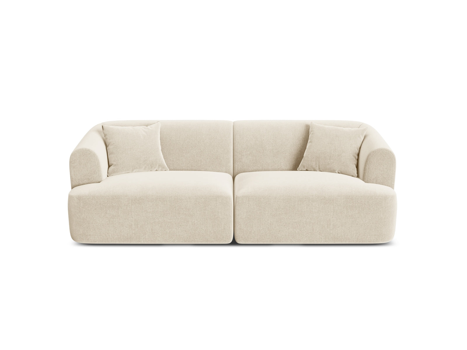 Campi Velour Modular Sofa 3 Sitzer in Light Beige präsentiert im Onlineshop von KAQTU Design AG. 3er Sofa ist von Cosmopolitan Design