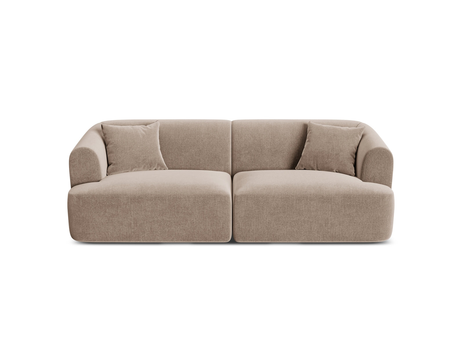 Campi Velour Modular Sofa 3 Sitzer in Dark Beige präsentiert im Onlineshop von KAQTU Design AG. 3er Sofa ist von Cosmopolitan Design