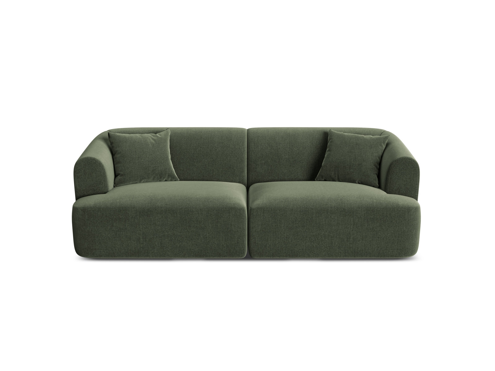 Campi Velour Modular Sofa 3 Sitzer in Green präsentiert im Onlineshop von KAQTU Design AG. 3er Sofa ist von Cosmopolitan Design