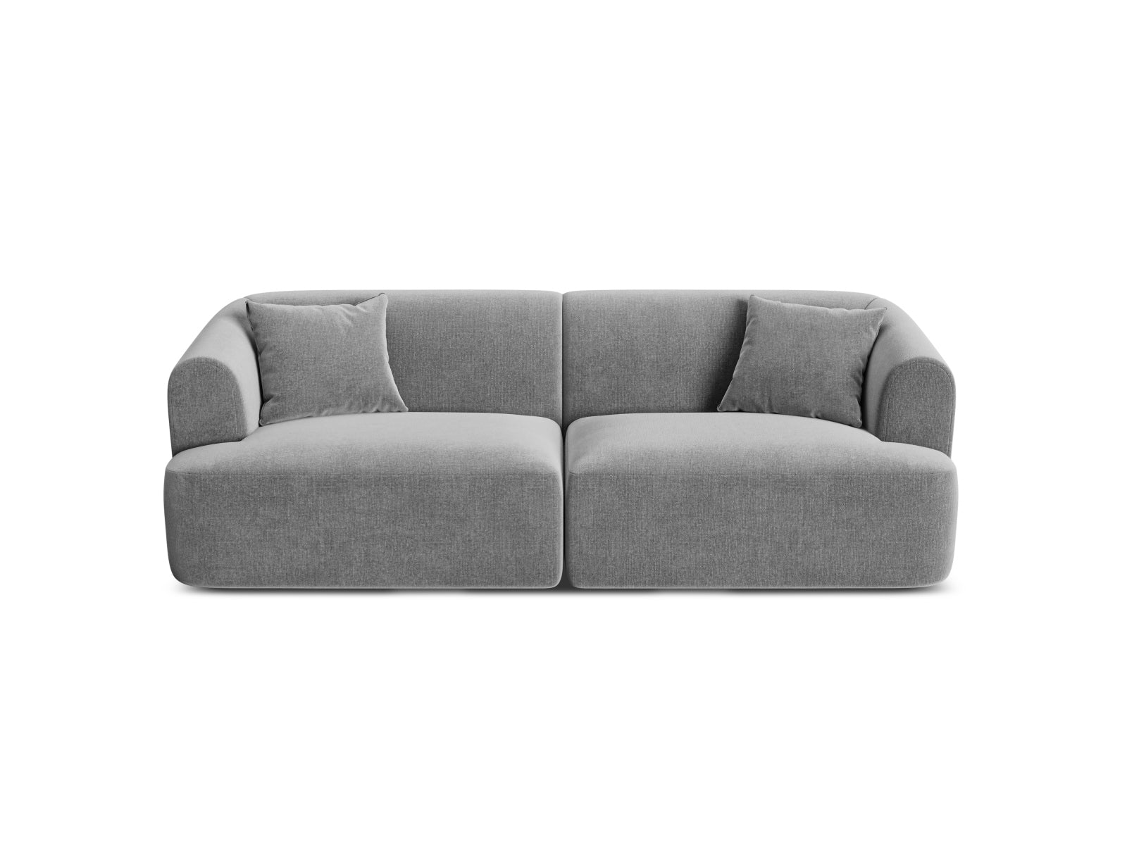 Campi Velour Modular Sofa 3 Sitzer in Grey präsentiert im Onlineshop von KAQTU Design AG. 3er Sofa ist von Cosmopolitan Design
