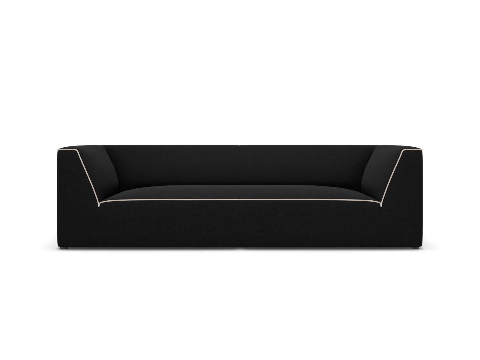 Oslo Sofa 3 Sitzer in Black, Grey Beige Melange präsentiert im Onlineshop von KAQTU Design AG. Sofa ist von Cosmopolitan Design