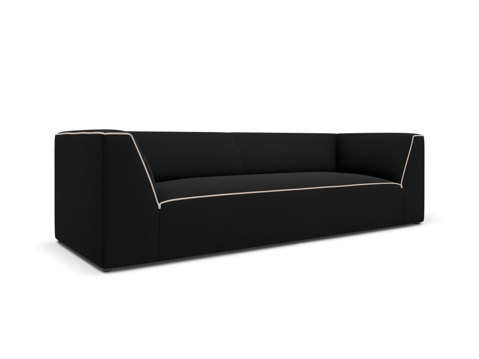 Erleben Sie das Oslo 3-Sitzer Sofa von Cosmopolitan Design – elegantes Velours, optimaler Sitzkomfort und zeitgemässes Design für Ihr Wohnambiente.