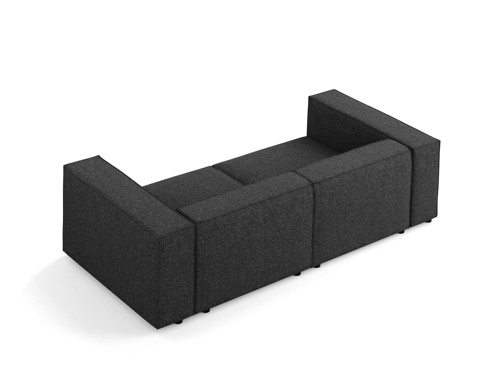 Arendal Sofa 3 Sitzer in Black präsentiert im Onlineshop von KAQTU Design AG. 3er Sofa ist von Cosmopolitan Design