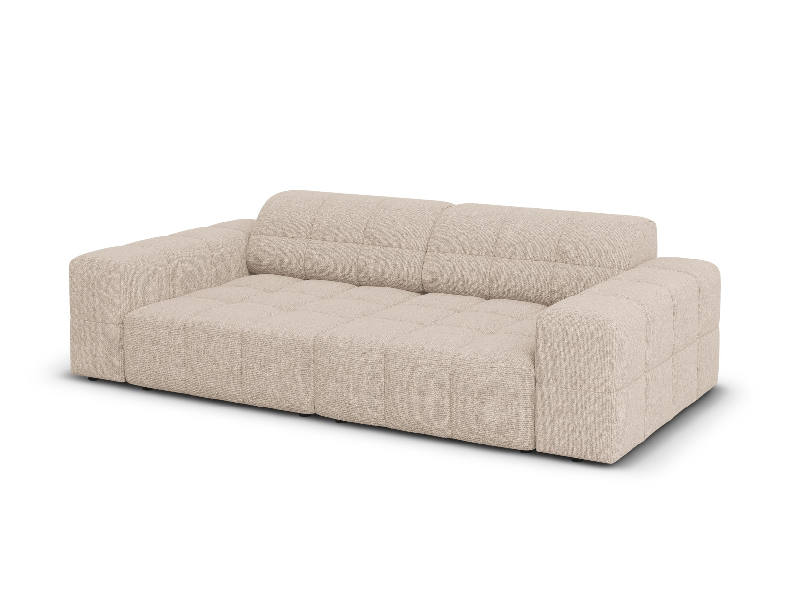 Beige 3-Sitzer Chicago Sofa von Cosmopolitan Design, perfekt für moderne Wohnräume und stilvolle Akzente.