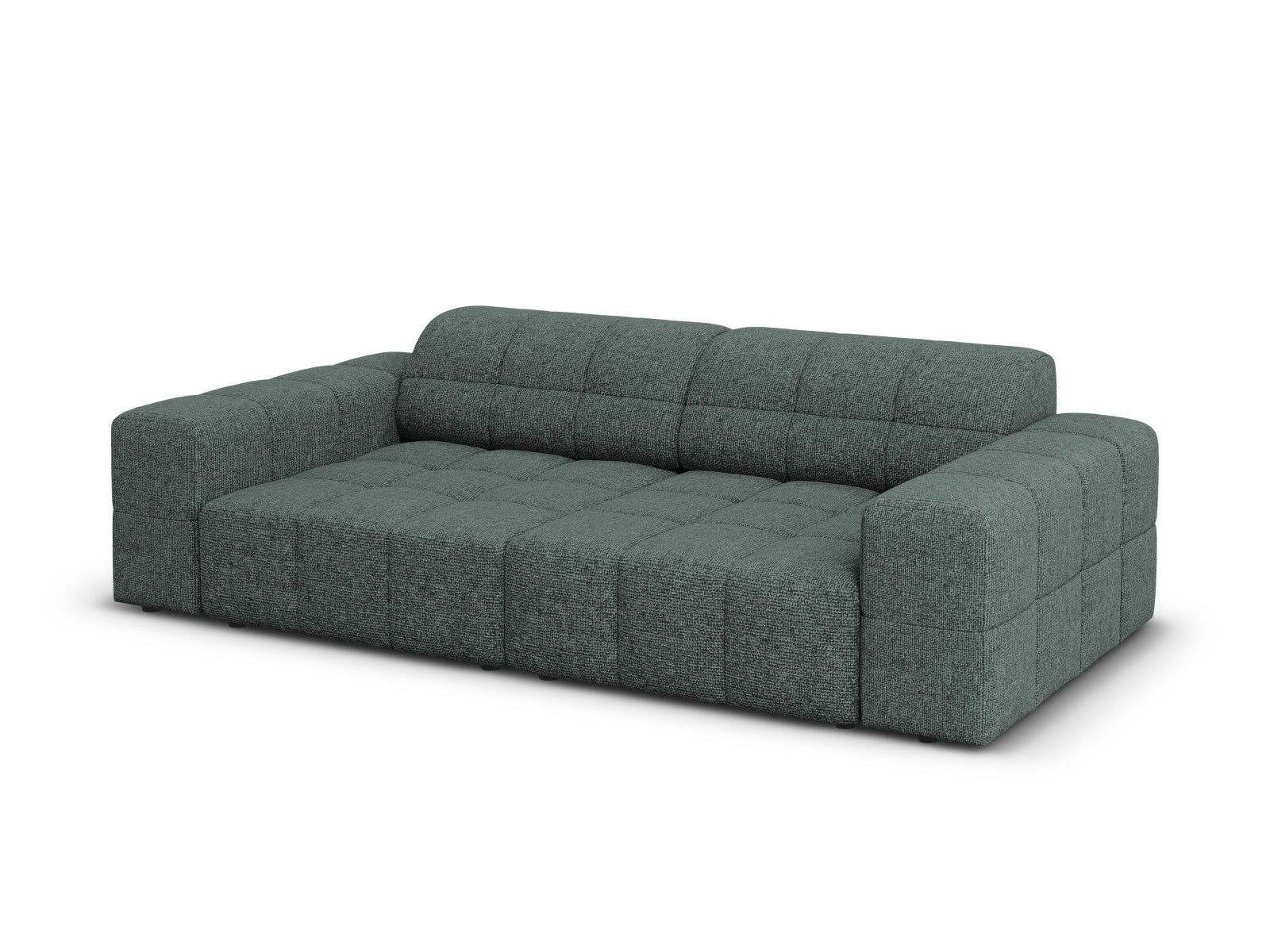 Modernes 3-Sitzer Sofa Chicago in Petrol-Haga, perfekt für gemütliche und stilvolle Wohnzimmer, entworfen von Cosmopolitan Design.
