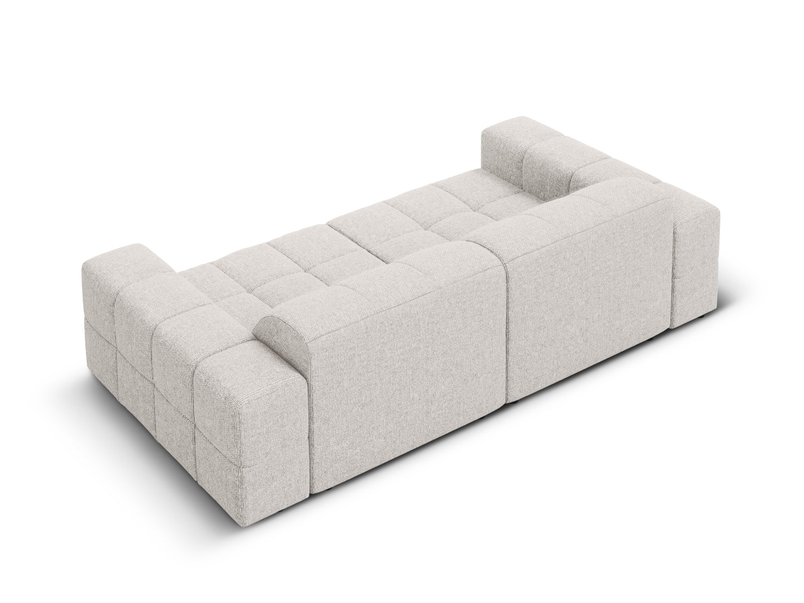 Elegantes 3-Sitzer Sofa Chicago in dezentem Grau, ideal für moderne Wohnräume, entworfen von Cosmopolitan Design.
