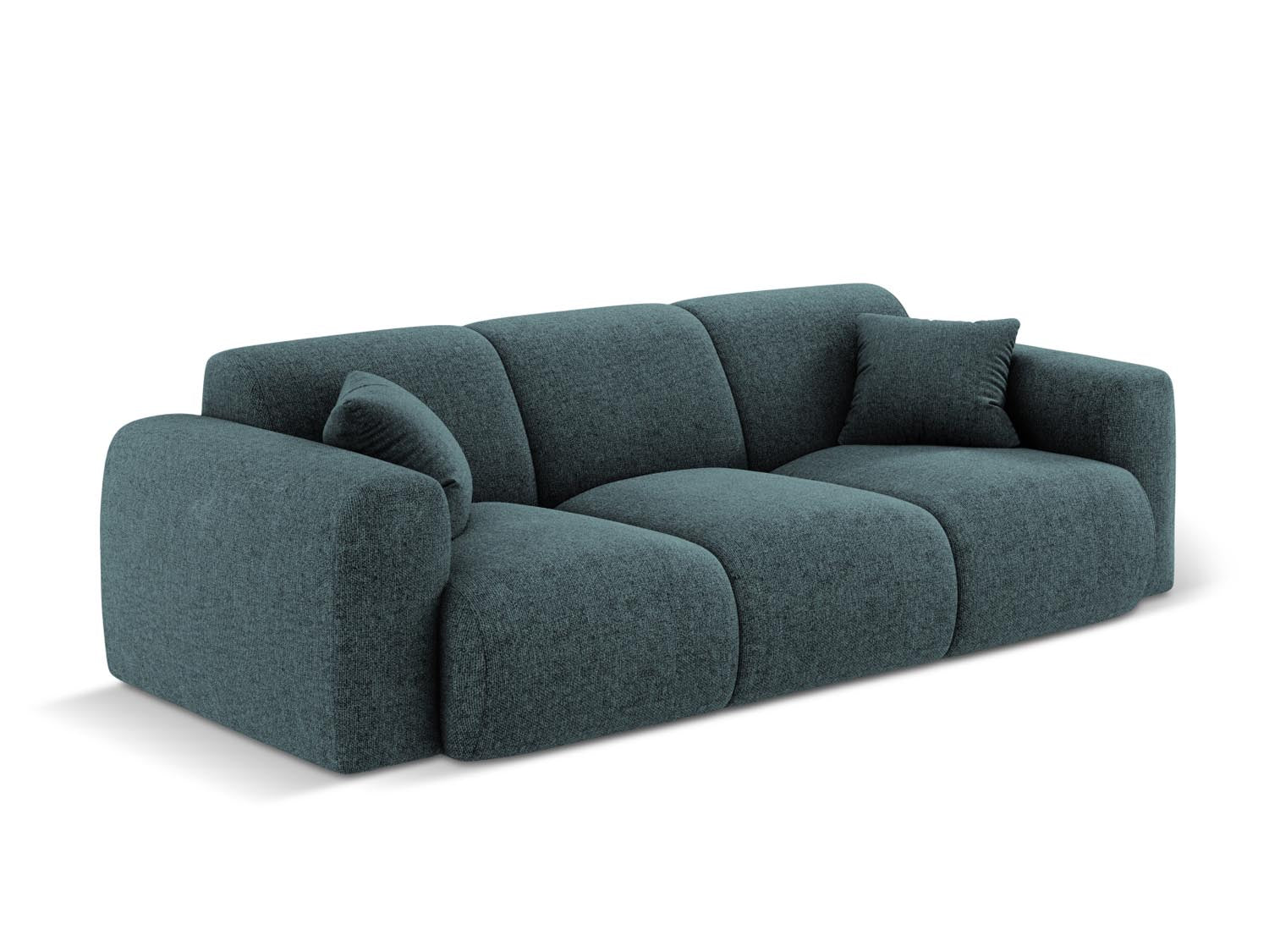 Nolio Sofa 3 Sitzer 95cm in Petrol präsentiert im Onlineshop von KAQTU Design AG. 3er Sofa ist von Cosmopolitan Design