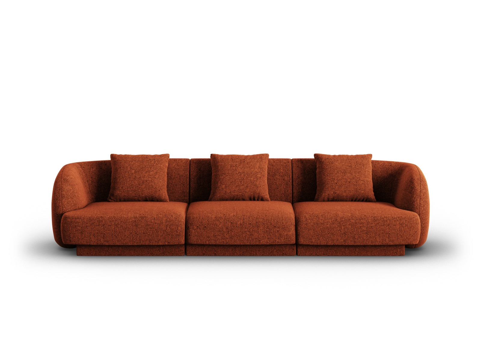 Tulum Sofa 3 Sitzer 90cm in Terracotta-Haga präsentiert im Onlineshop von KAQTU Design AG. 3er Sofa ist von Cosmopolitan Design