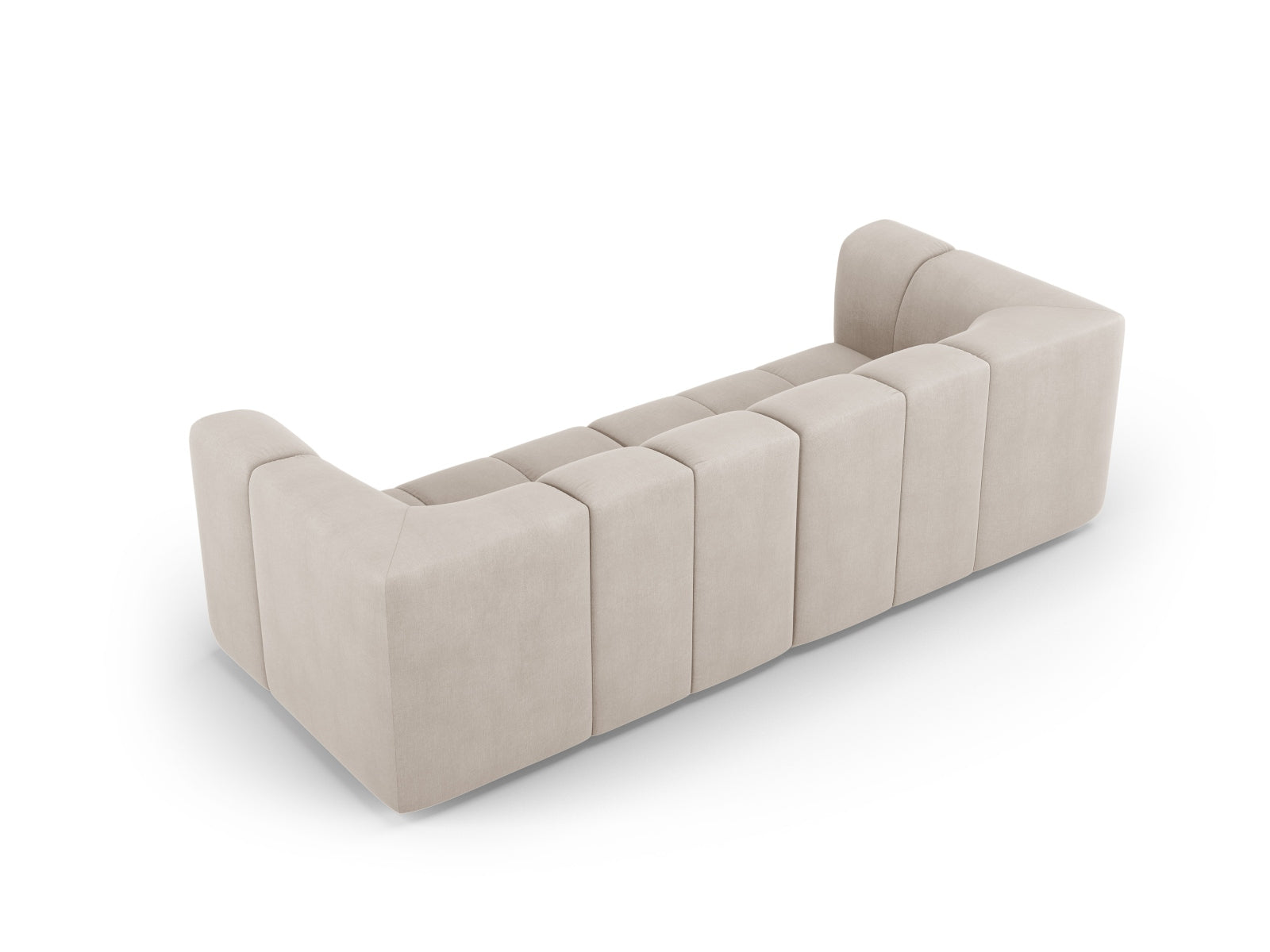 Elegantes 3-Sitzer Sofa Moritz in Beige, modular und vielseitig, perfekt für moderne Wohnkonzepte von Cosmopolitan Design.