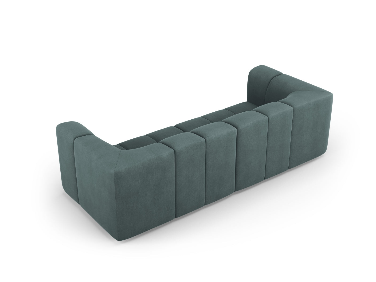 Modulares 3-Sitzer Sofa Moritz in ansprechendem Sea Green, perfekt für zeitgemäße Inneneinrichtungen und vielseitige Raumgestaltungen.