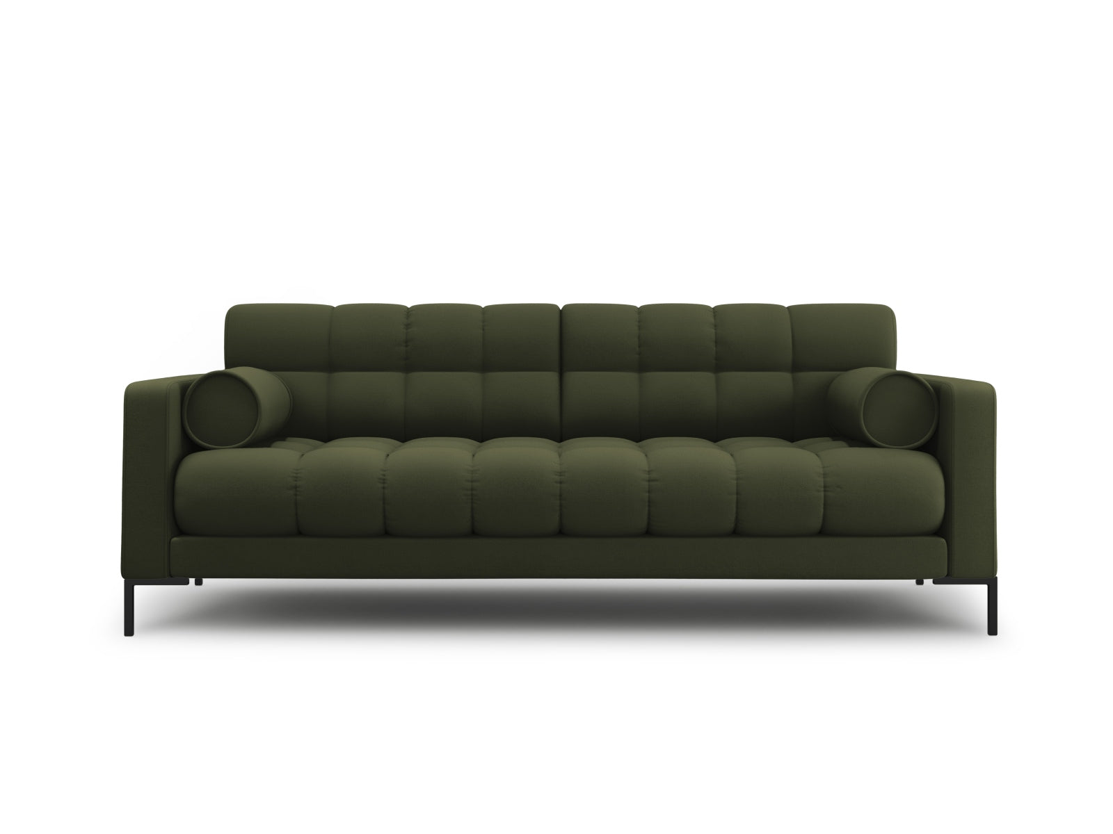 Modernes 3-Sitzer Sofa Bali in leuchtendem Gelb, perfekt für stilvolle Wohnzimmer und gesellige Abende mit Freunden.