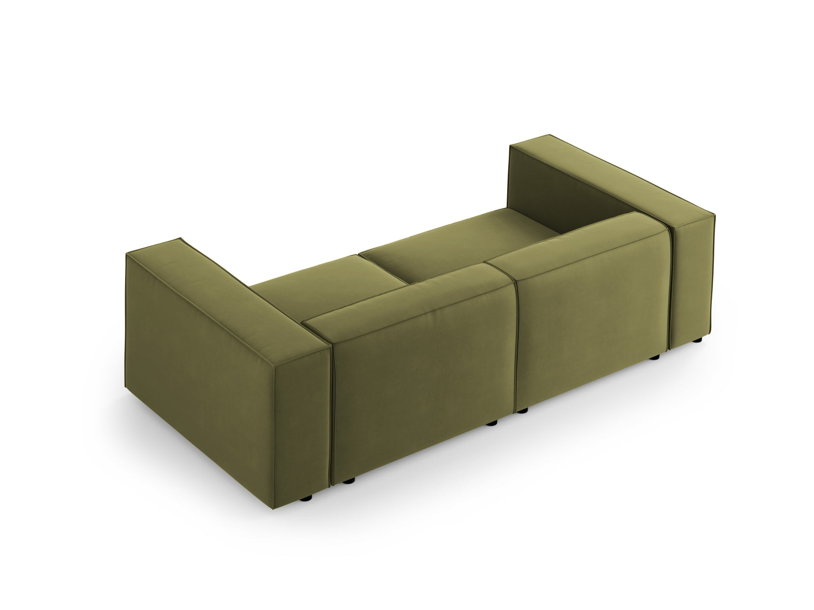 Arendal Velour Sofa 3 Sitzer in Light Green präsentiert im Onlineshop von KAQTU Design AG. 3er Sofa ist von Cosmopolitan Design