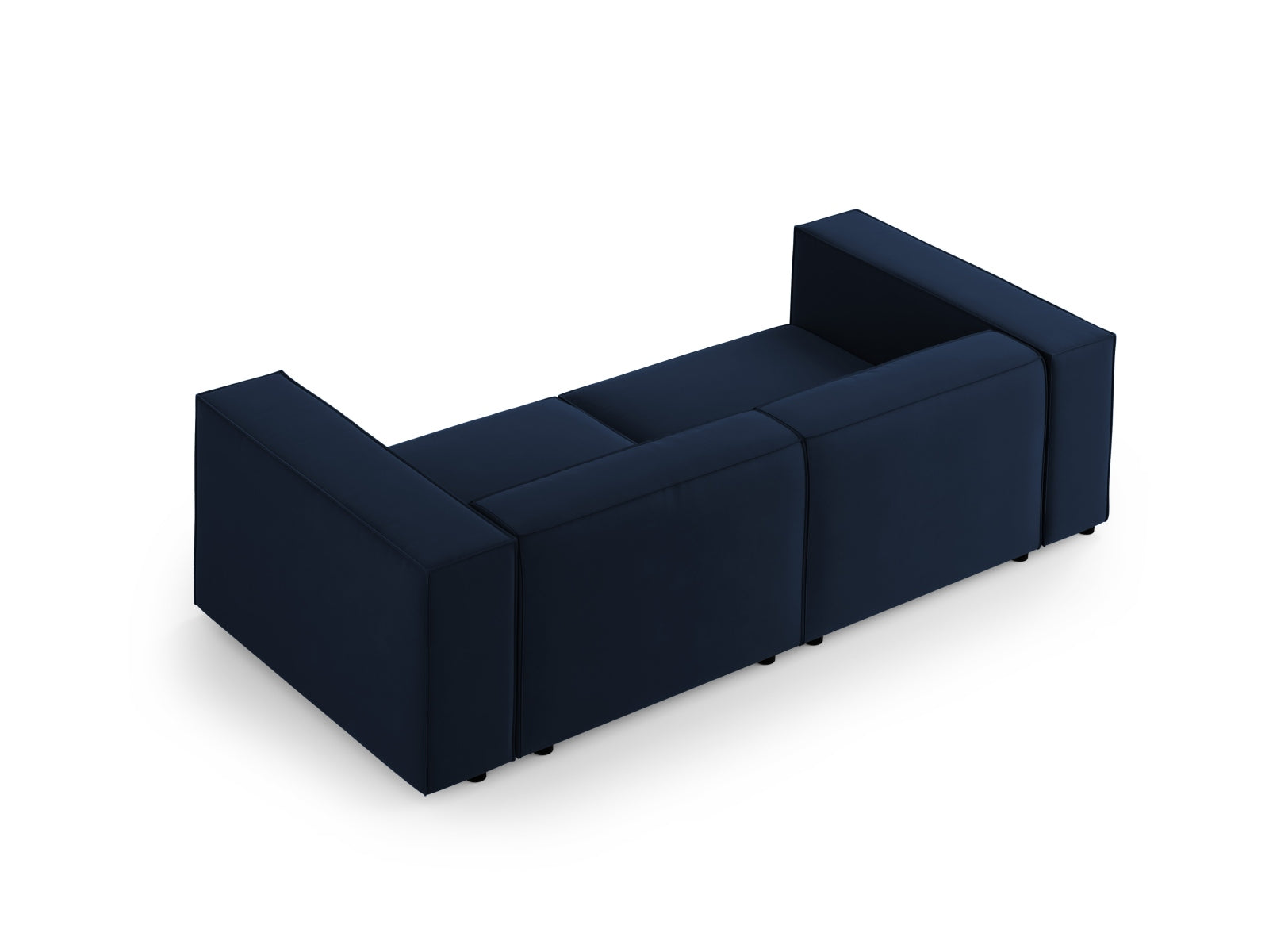 Arendal Velour Sofa 3 Sitzer in Royal Blue präsentiert im Onlineshop von KAQTU Design AG. 3er Sofa ist von Cosmopolitan Design