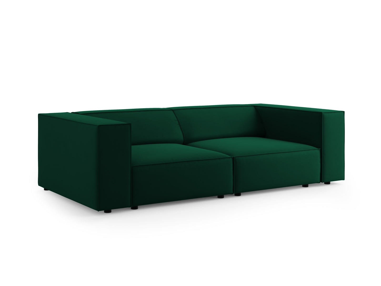 Arendal Velour Sofa 3 Sitzer in Bottle Green präsentiert im Onlineshop von KAQTU Design AG. 3er Sofa ist von Cosmopolitan Design