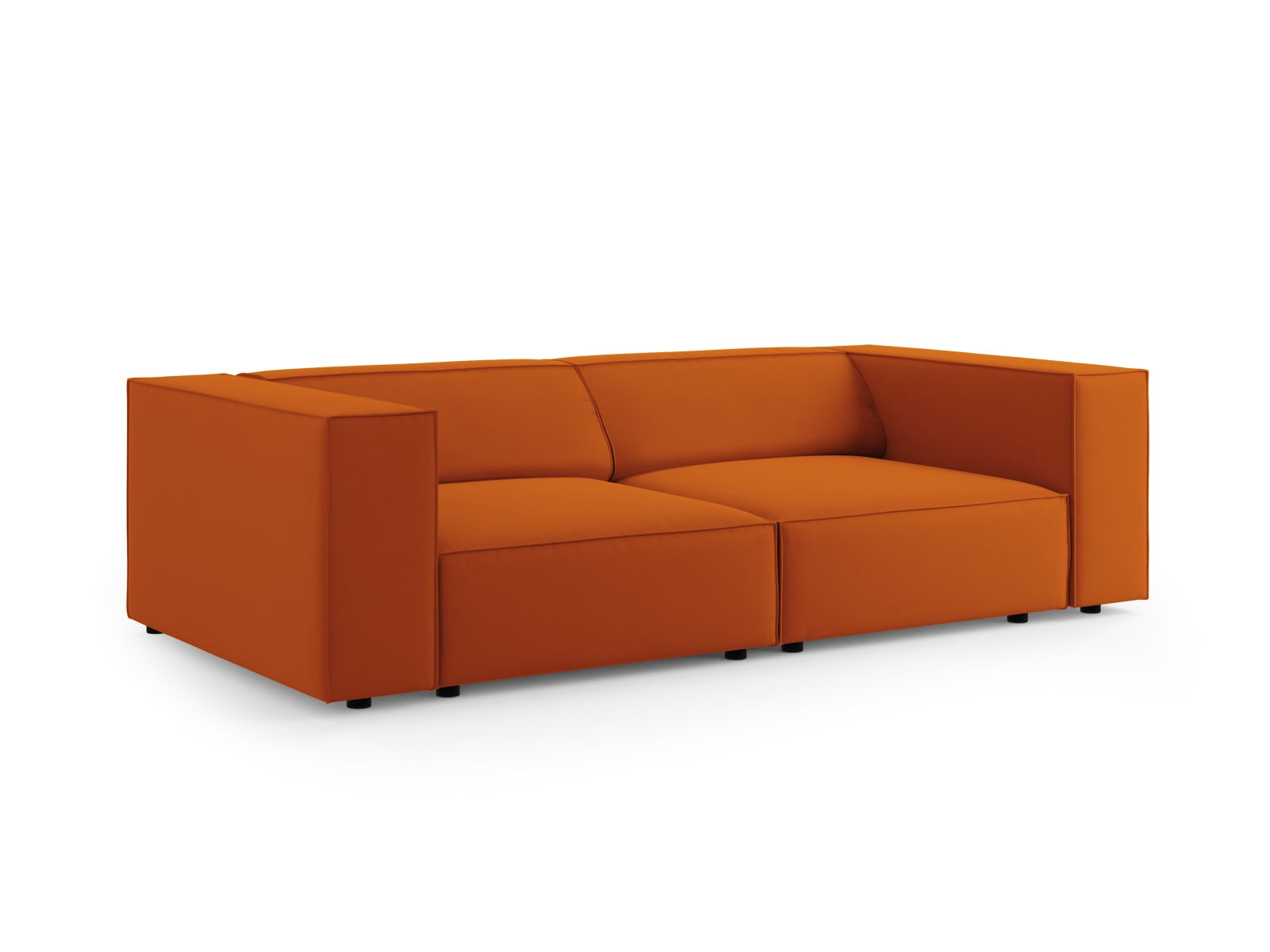 Arendal Velour Sofa 3 Sitzer in Terracotta präsentiert im Onlineshop von KAQTU Design AG. 3er Sofa ist von Cosmopolitan Design