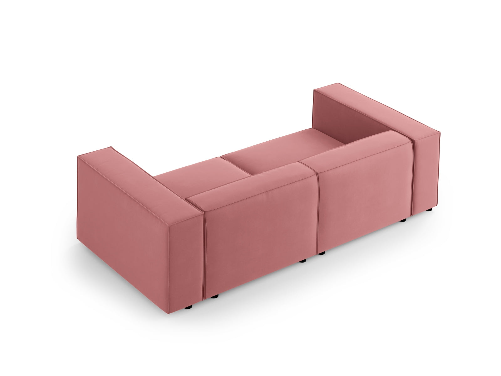 Arendal Velour Sofa 3 Sitzer in Flamingo präsentiert im Onlineshop von KAQTU Design AG. 3er Sofa ist von Cosmopolitan Design