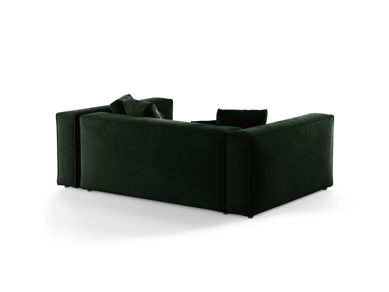 Elegantes 3-Sitzer Sofa Aveiro in sattem Flaschengrün, ideal für ein modernes Ambiente, erhältlich bei Cosmopolitan Design.